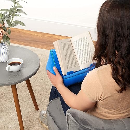 Miniatura 6 de Soporte para iPad para sofá, soporte para tableta, soporte para libros, almohada de lectura, lectura en la cama en casa, cojín para reposo para