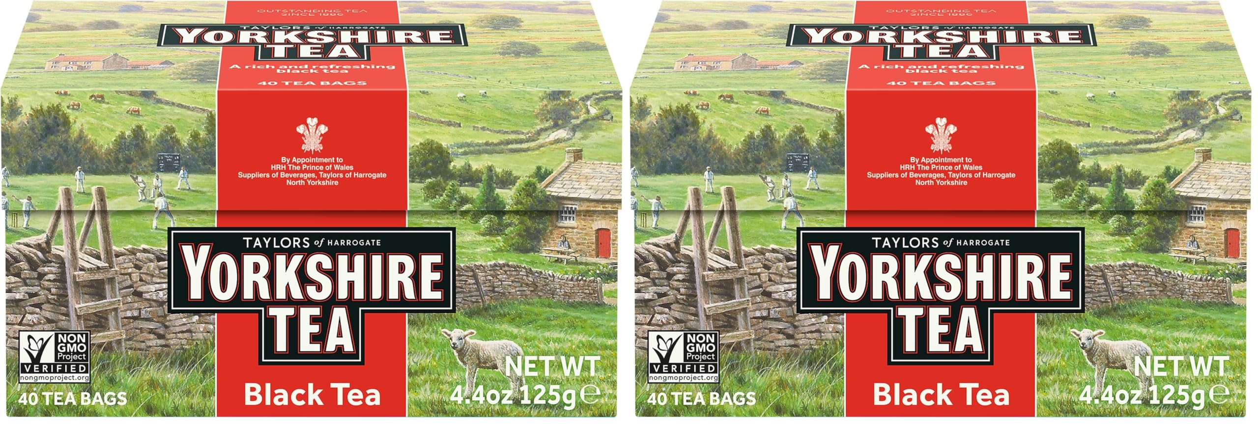 Taylors of Harrogate Yorkshire Red, 40 Teabags (Pack of 2)