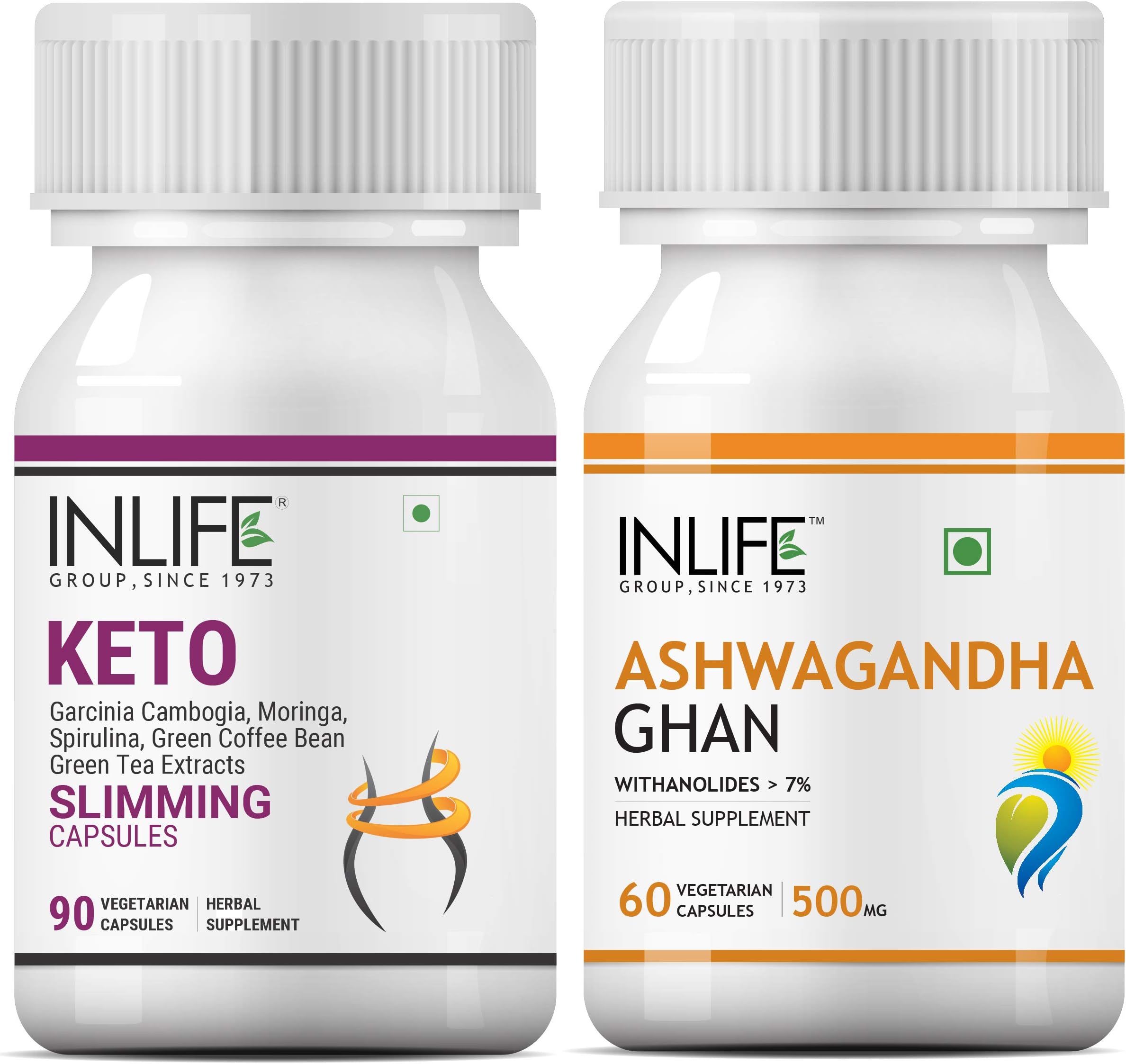 Keto Support Capsules Weight Loss Fat Burner Garcinia Cambogia + Green Coffee Bean + Green Tea + Spirulina + Moringa Extract Men Women Supplement – 150 Vegetarian Capsules