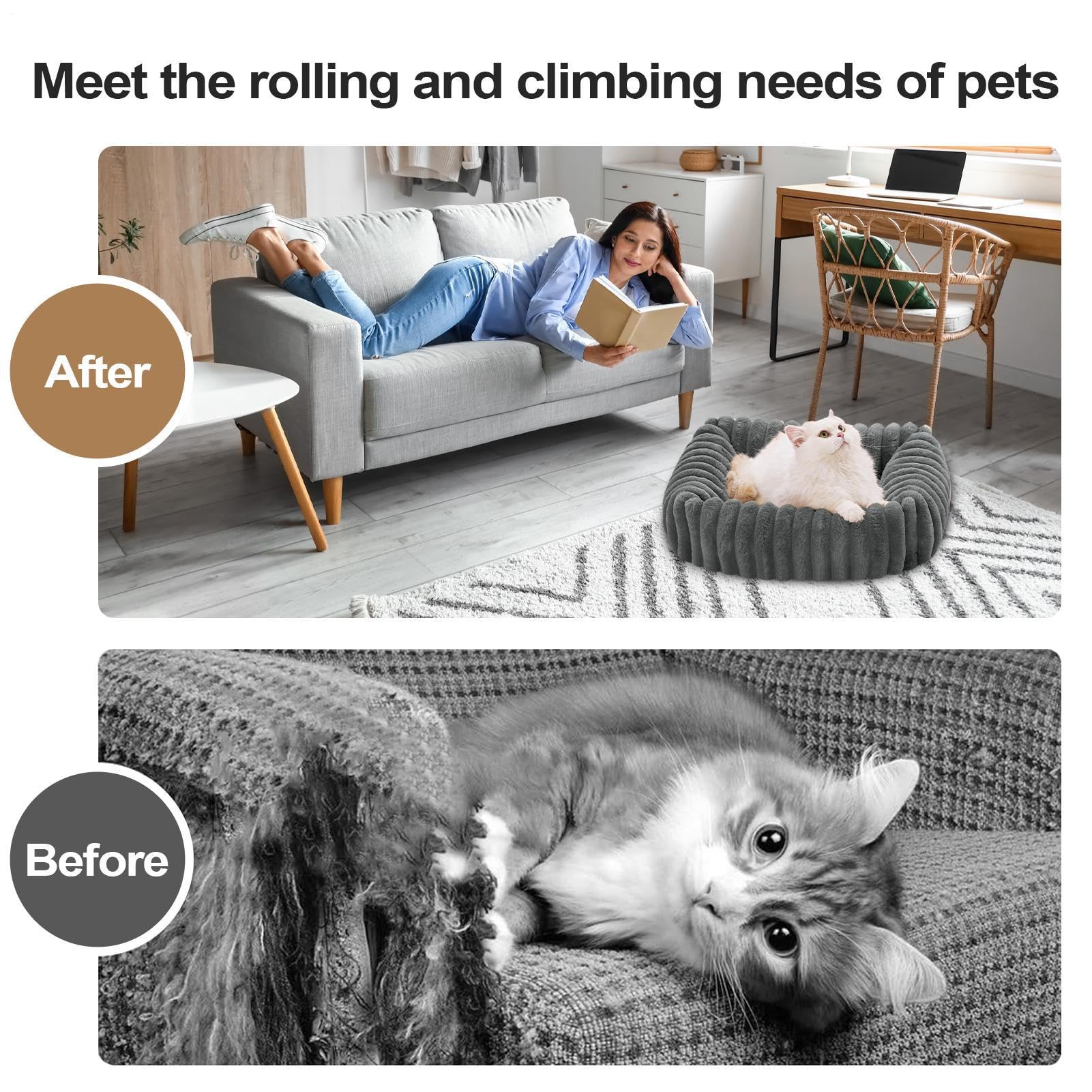 Camas Lavables Para Cachorros Cálida Confortable Almohadilla de Felpa y | Colchoneta Cama Lavable Desmontable Para Gatos Casas De Mascotas, Pati
