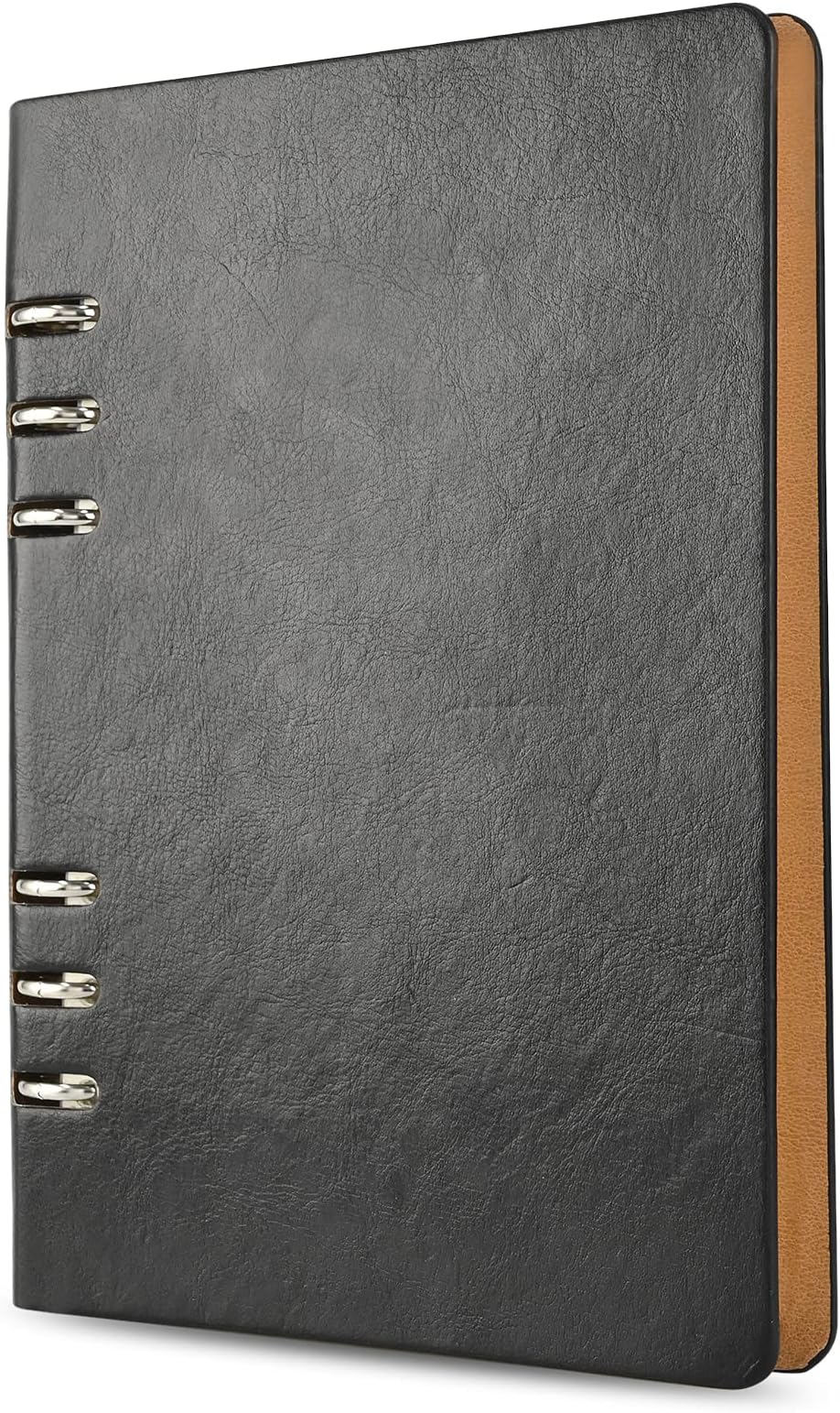 SIMDAO A5 Notebook, PU Leather Cover Notebook, 6 Holes Refillable Notebook, Hardcover Diary Notebook, Lined Notebook for Bussiness Travel Writing Office，100Pages/200Sheets