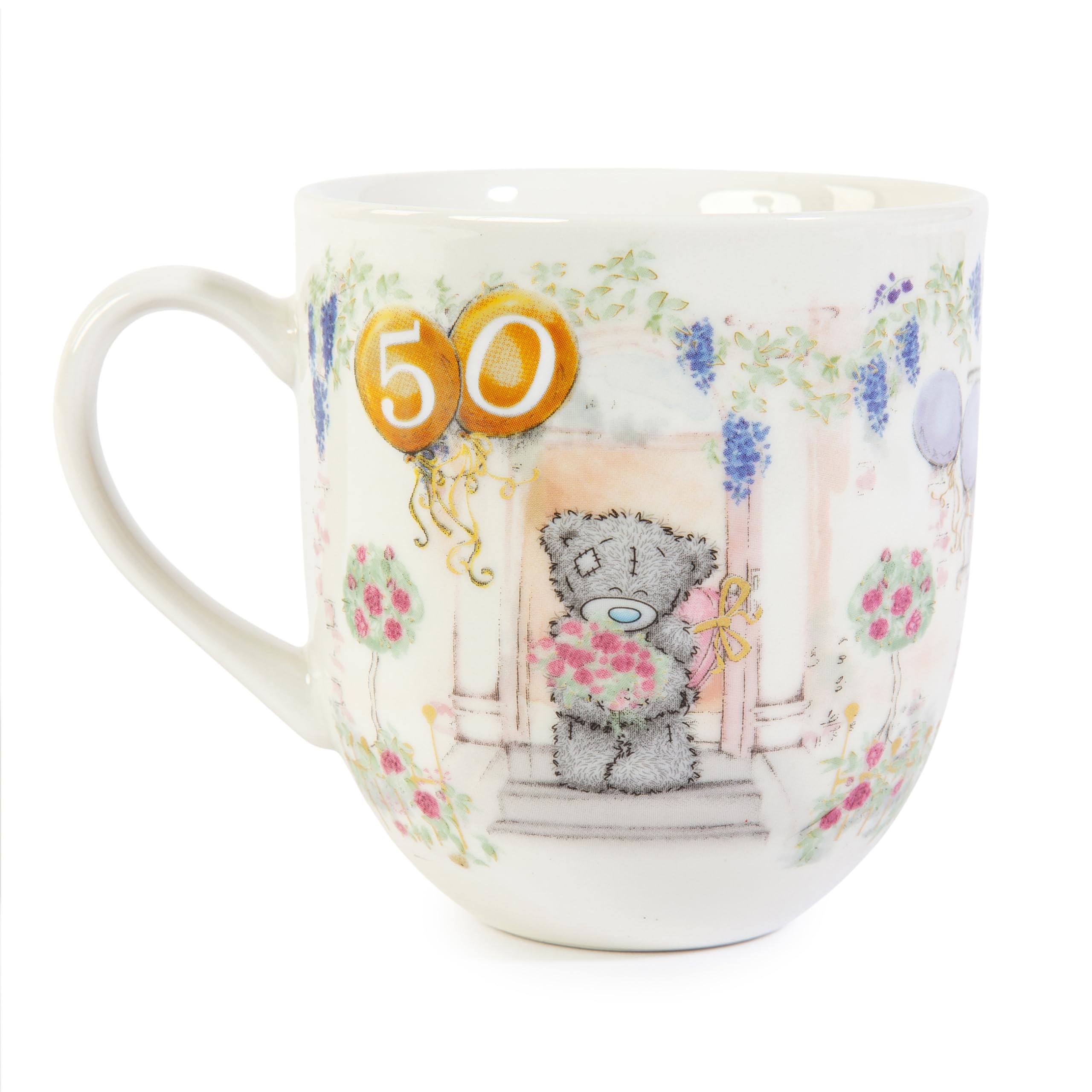 Me To You Tatty Teddy Luxury New Bone China Mug in Foil-Inlaid Box 50th Birthday Gift - Signature Collection