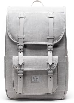 Herschel Supply Co. Herschel Little America Mid Backpack, Grey Crosshatch Limited Edition, Mid-Volume - 21L