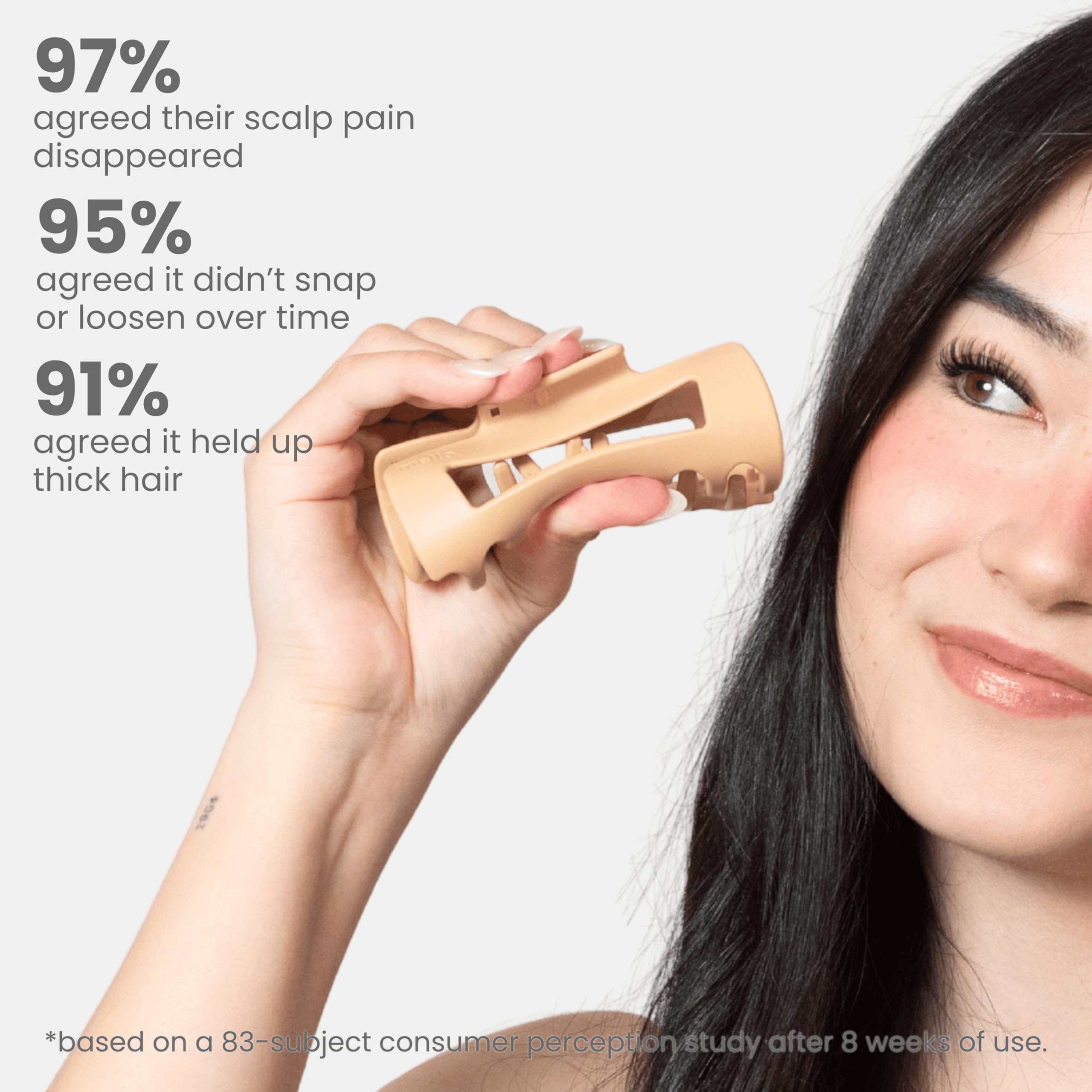 Amazon.com : The Original Mello Hair Claw Clip Squishy Claw  display picture 3