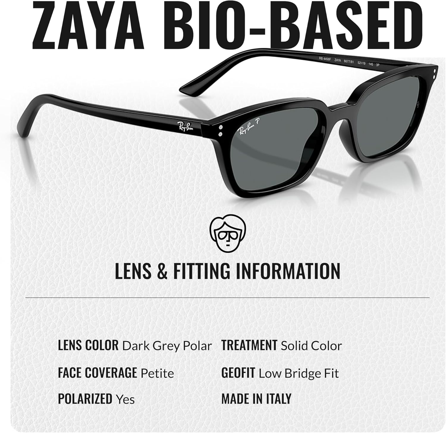 Ray-Ban RB4456F Square-Round Shaped Sunglasses for Men & Women with Official RAYBAN Eyewear Kit