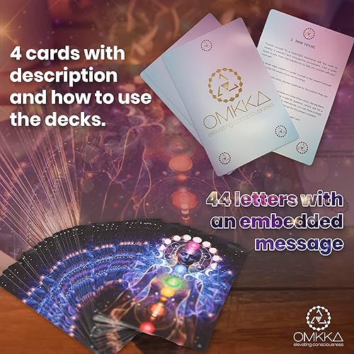 Miniatura 2 de Cartas Oracle con significados en ellos  Reconecta tu conciencia amorosa  44 mensajes intuitivos de alta vibración metafísica.