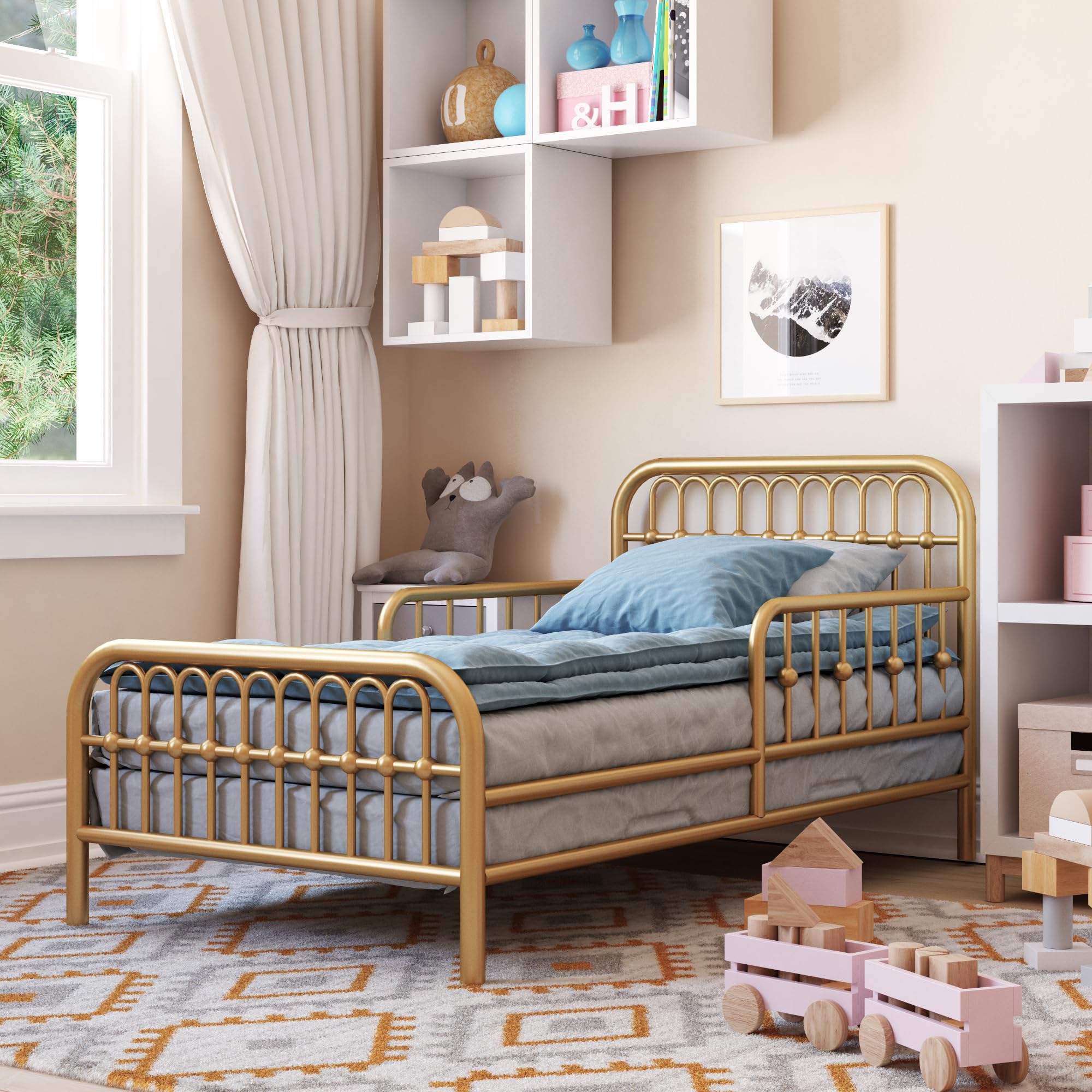Little Seeds Monarch Hill Ivy Metal Toddler Bed, Gold : Amazon.ca