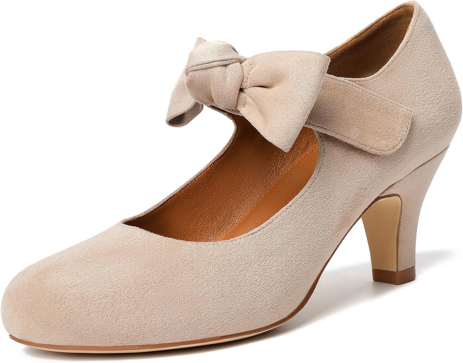 Mostrin Fashion Vintage Womens Small Bowtie Platform Pumps Ladies Sexy High Heeled Shoes