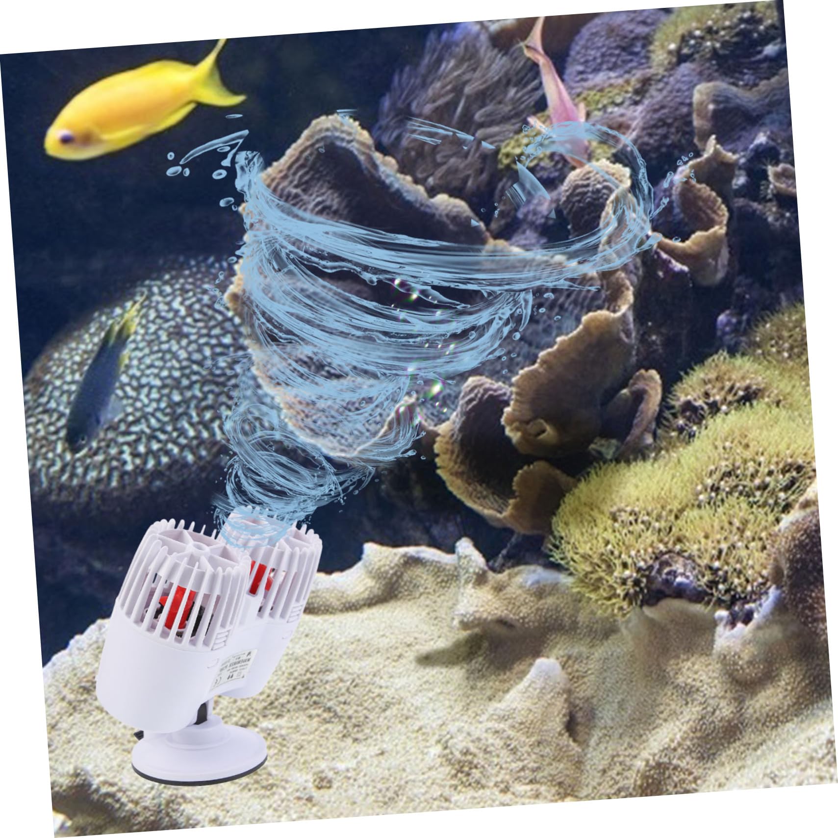 Hohopeti Aquarium Wave Maker Pumpe Leise Strömungspumpen Für Fischtanks Energiesparend Hochgradig Langlebig Und Installieren Zym Eu-