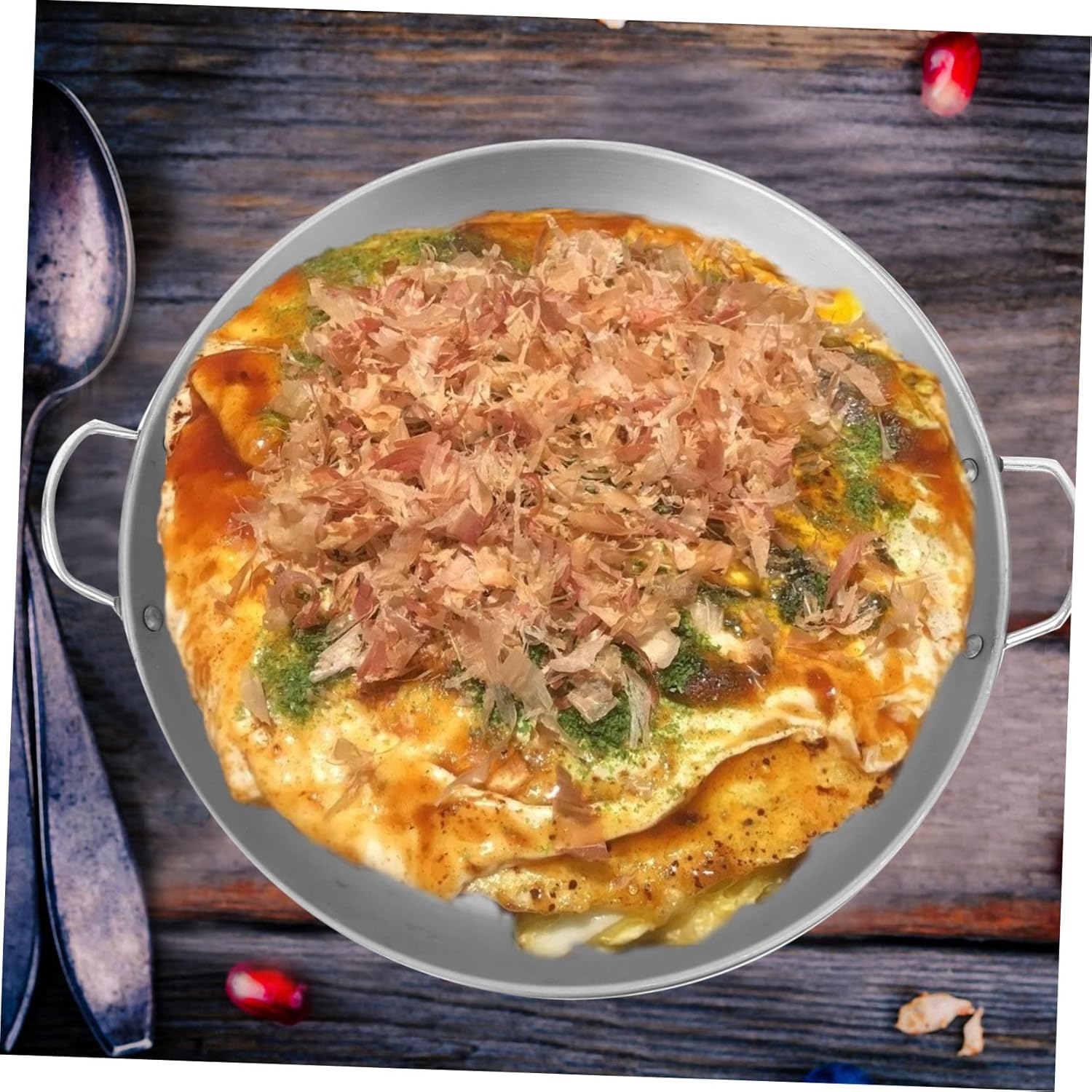 Wrought Iron Barbecue Grill Pan Round Steak Cooking Pot for Skewers Chicken Meat Lightweight Portable Easy to Clean Home Outdoor Cooking