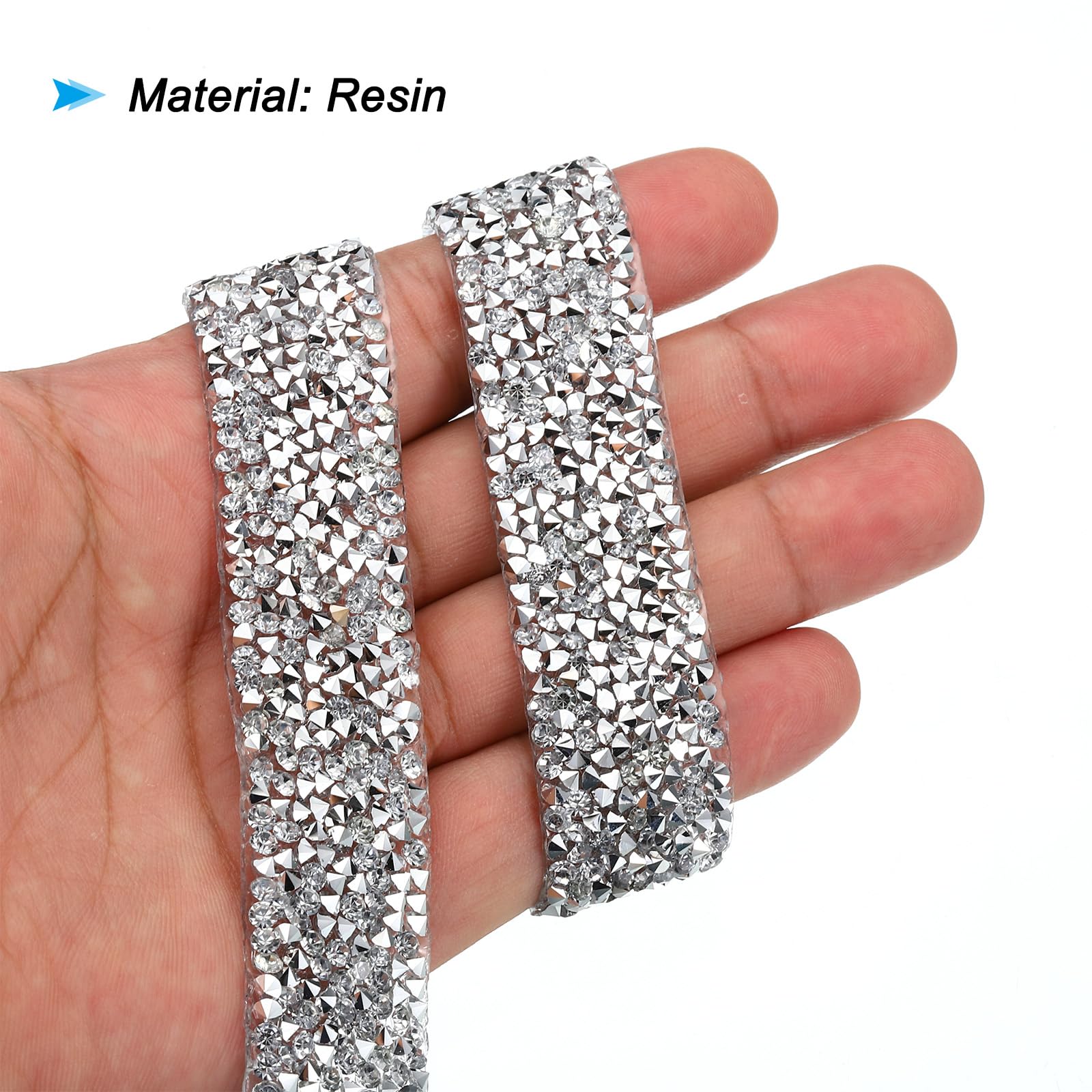 Adesivo Decorativo Con Strass Di Cristallo Autoadesivo Da 1 Metro Di Nastro Diamantato Acquista In Modo Economico - Spedizione Gratuita, Recensioni Reali Con Foto - Foto 4