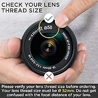 Vista 3 de waka 58mm MC UV Filter - Ultra Slim 16 Layers Multi Coated Ultraviolet Protection Lens Filter for Canon Nikon Sony DSLR Camera Lens