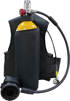 2L Scuba Tank Kit, Mini Scuba Tank with Backpack and Regulator, 25-30 Minutes Diving Time, Portable Diving Set, Reusable Diving Cylinder Kit