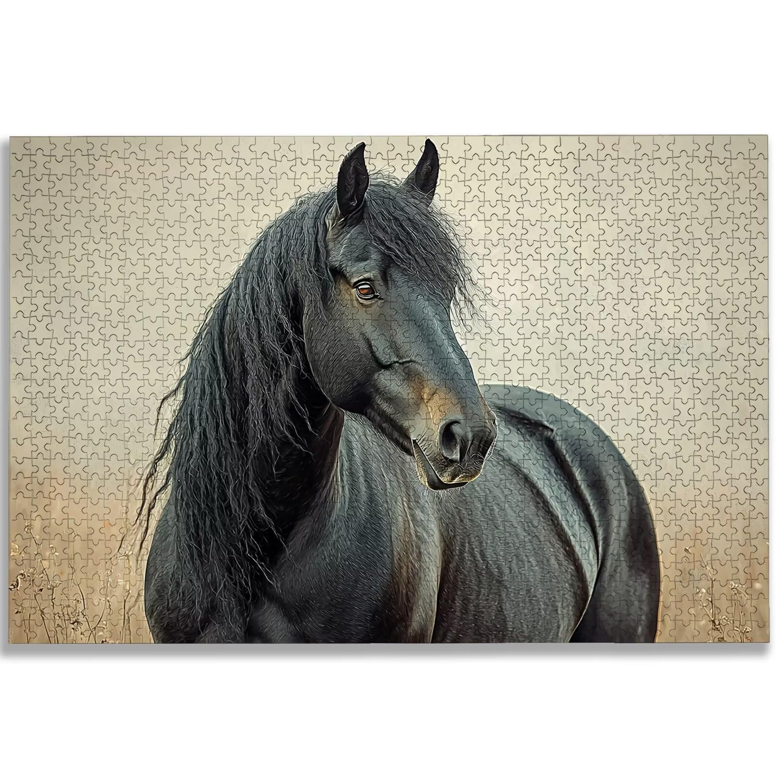 Puzzle Cheval 4000 Pièces Adultes, Puzzle 4000 Pièces pour Adultes et Enfants à Partir de 14 Ans, Animal Puzzles Bois de Qualité Supérieure avec Une Boîte d'emballage Exquise, Cadeau Femme, -3187
