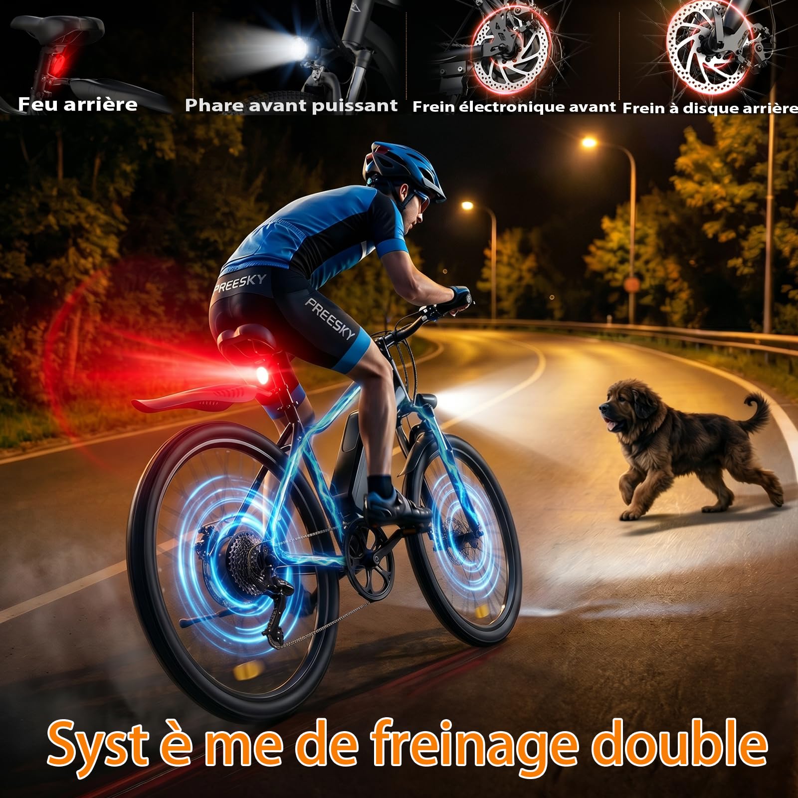 Vélo Électrique Adulte 26", Batterie Amovible 36V 15,6Ah, Autonomie 100 km