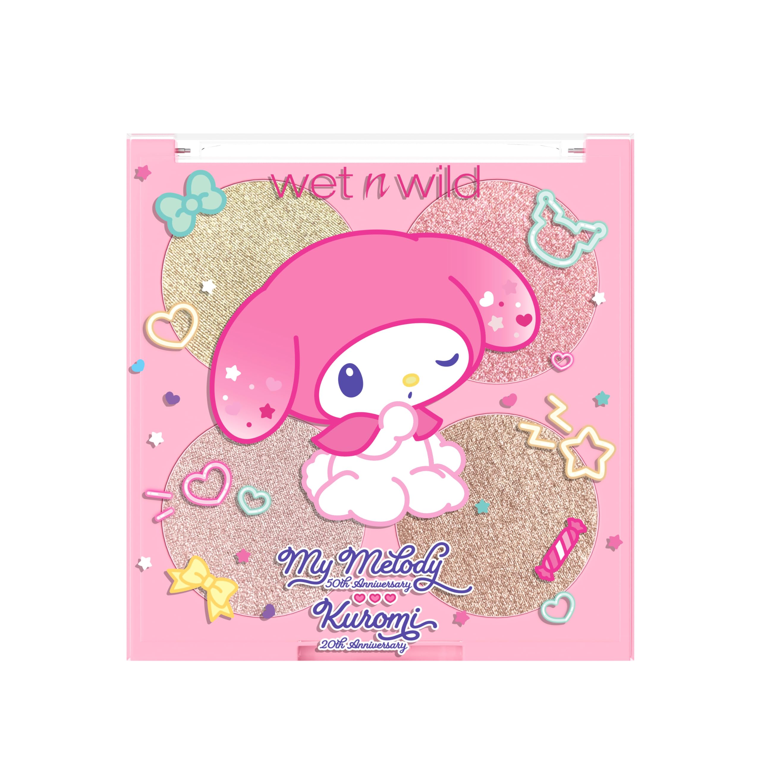 Amazon.com : wet n wild My Melody and Kuromi Face Quad - My Sweet