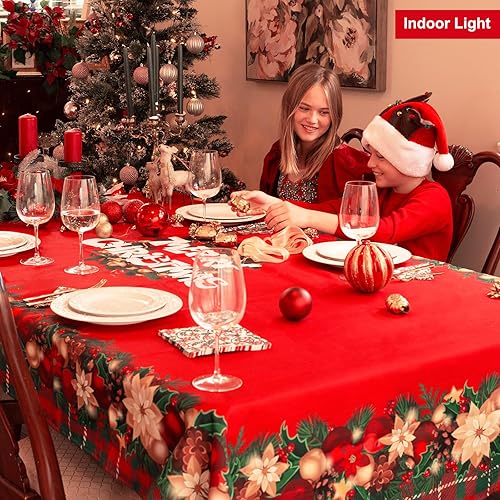 Vista 87 de DIVA EN CAMINO DEC Mantel para el día de San Valentín, 60 x 102 pulgadas, resistente al agua, con rosas rosas, romántico, para interiores y Rosa Rosa