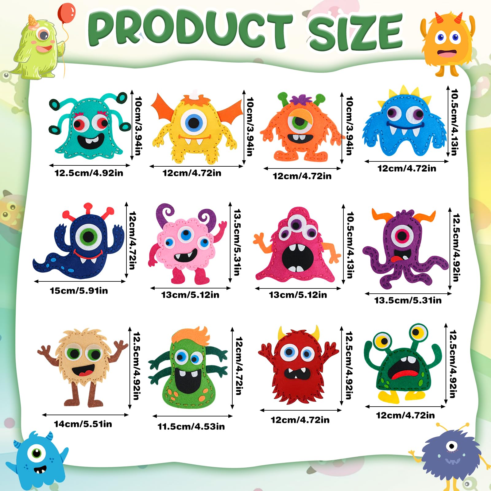 Kit De Couture Pour Enfants Patron De Couture Dinosaures PDF. SET DIY