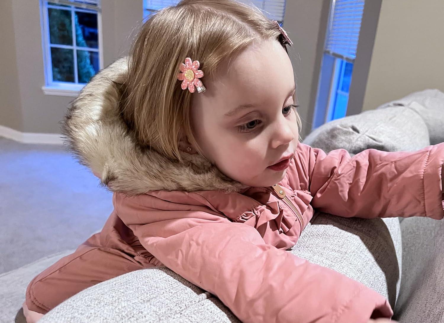 Rokka&Rolla Baby Toddler Girls' Water-Resistant Puffer Jacket Sherpa Fleece Lined Parka Coat (6-24M, 2T-4T) - Image 2