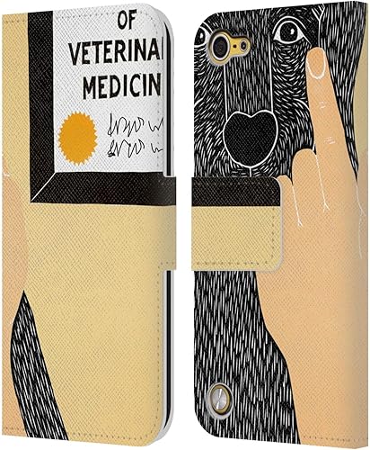 Stephen Huneck - Funda de piel tipo cartera con texto en inglés "Listen to Your Vet Sally & People", compatible con iPod Touch 5G de 5 generación