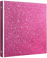 Vista 1 de EYROZILL 3 Ring Binder 1 Inch Pink Binders Fashion View Binder with 2 Pockets for Office Supplies, Waterproof, Deep Pink Rosado Oscuro