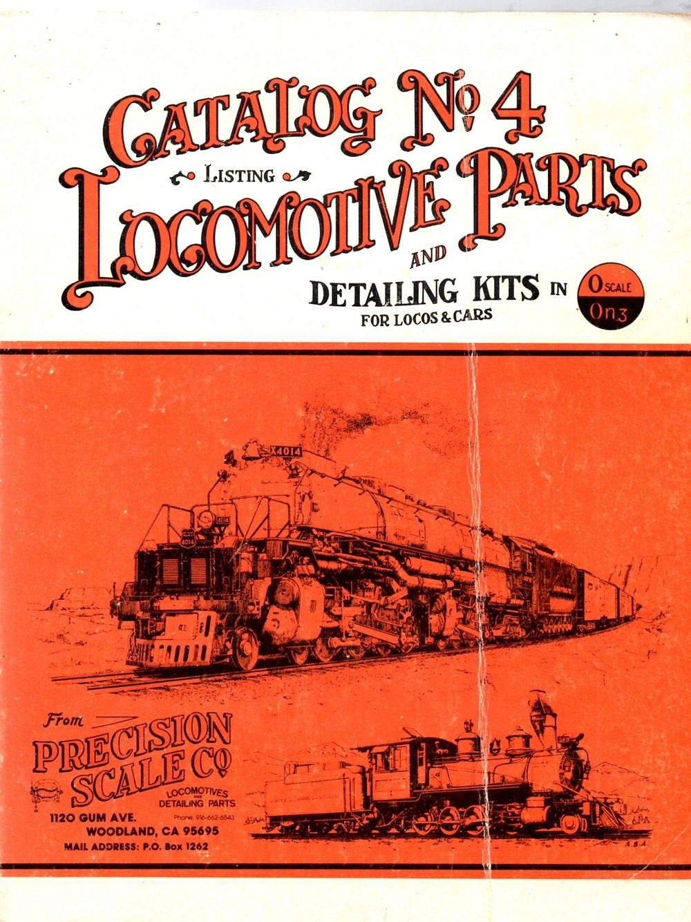 Catalog No. 4 Listing parts and Detailing Kits on O Scale