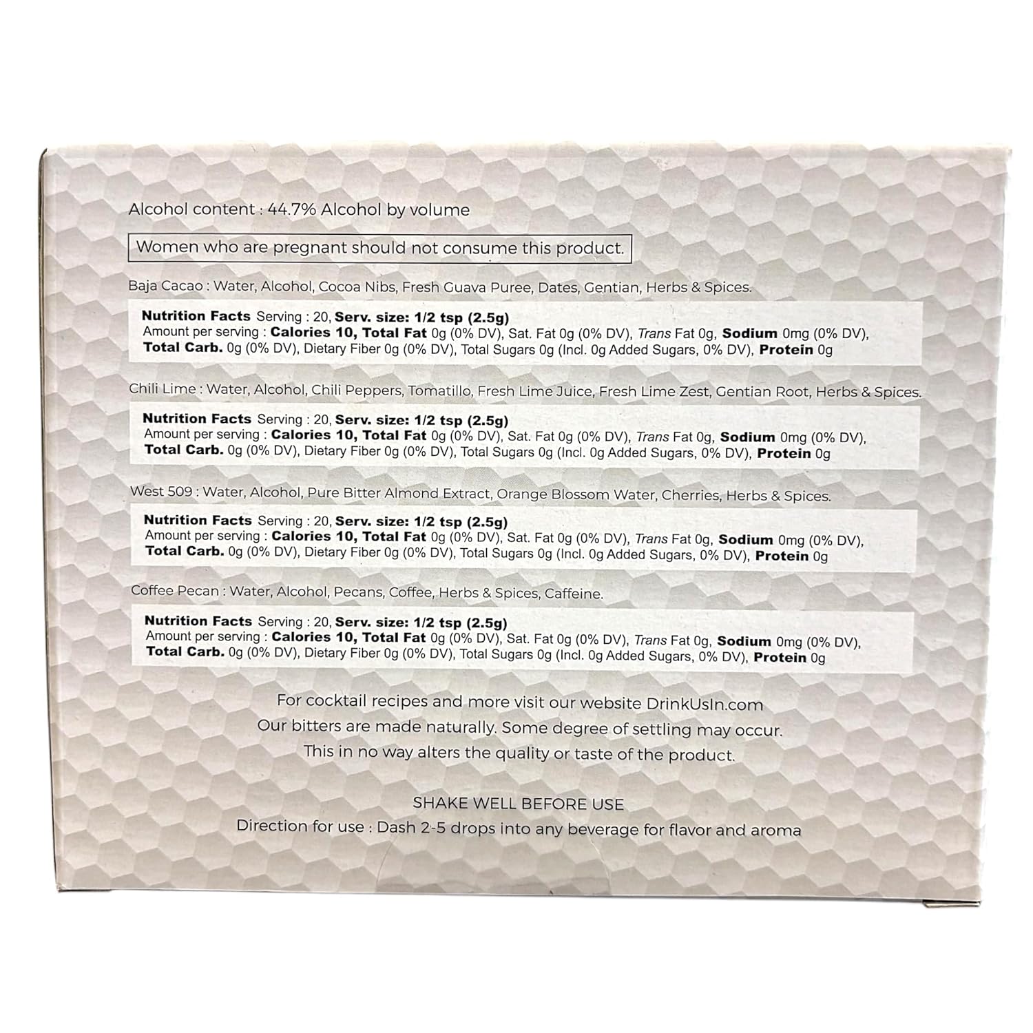 Warn Reserve Bitters Sample & Gift Set – 4 Flavors (1.7 fl oz), Select Variety Pack for Cocktails