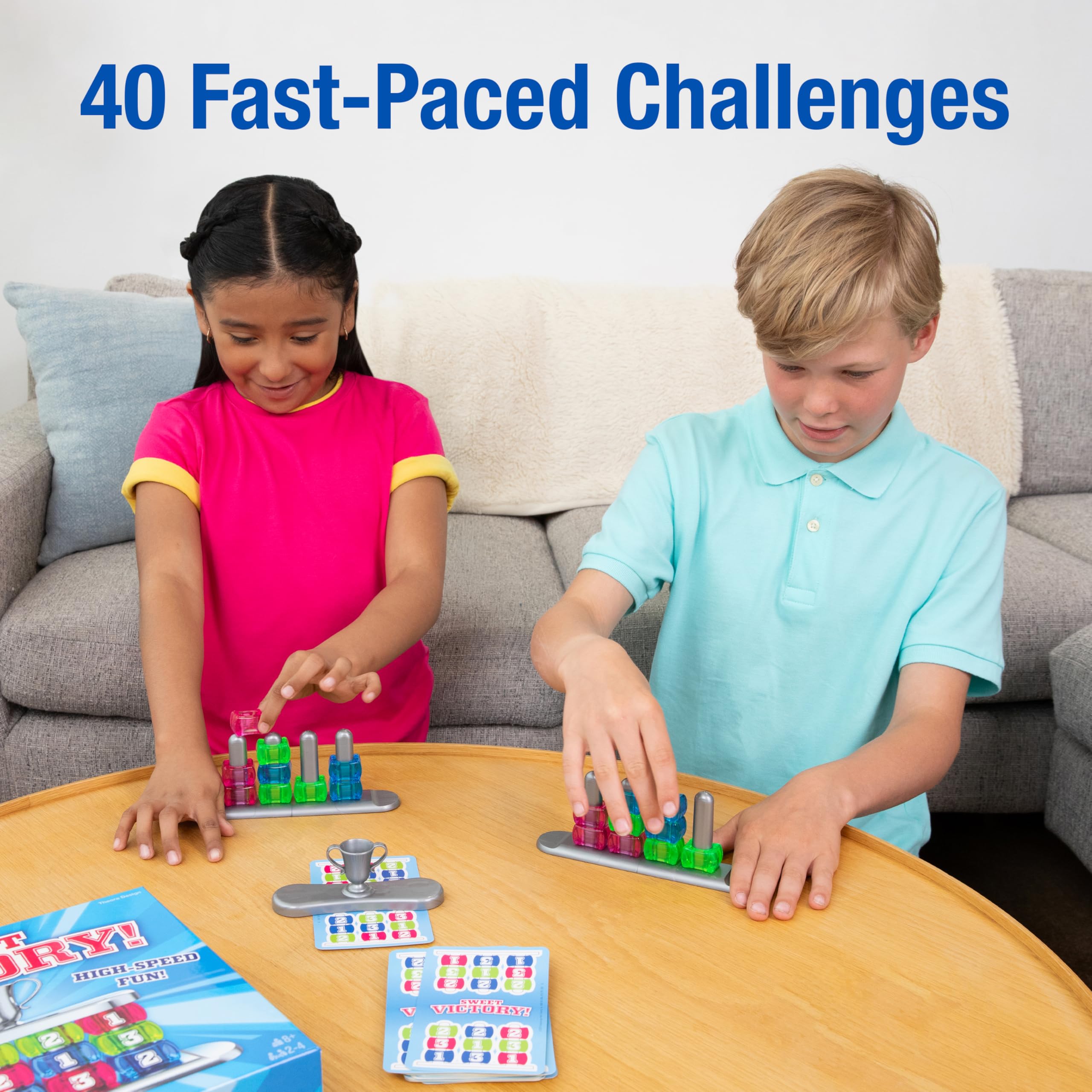 ThinkFun Sweet Victory l The Race to Finish Speed Party Game l per 2-4 giocatori 8+