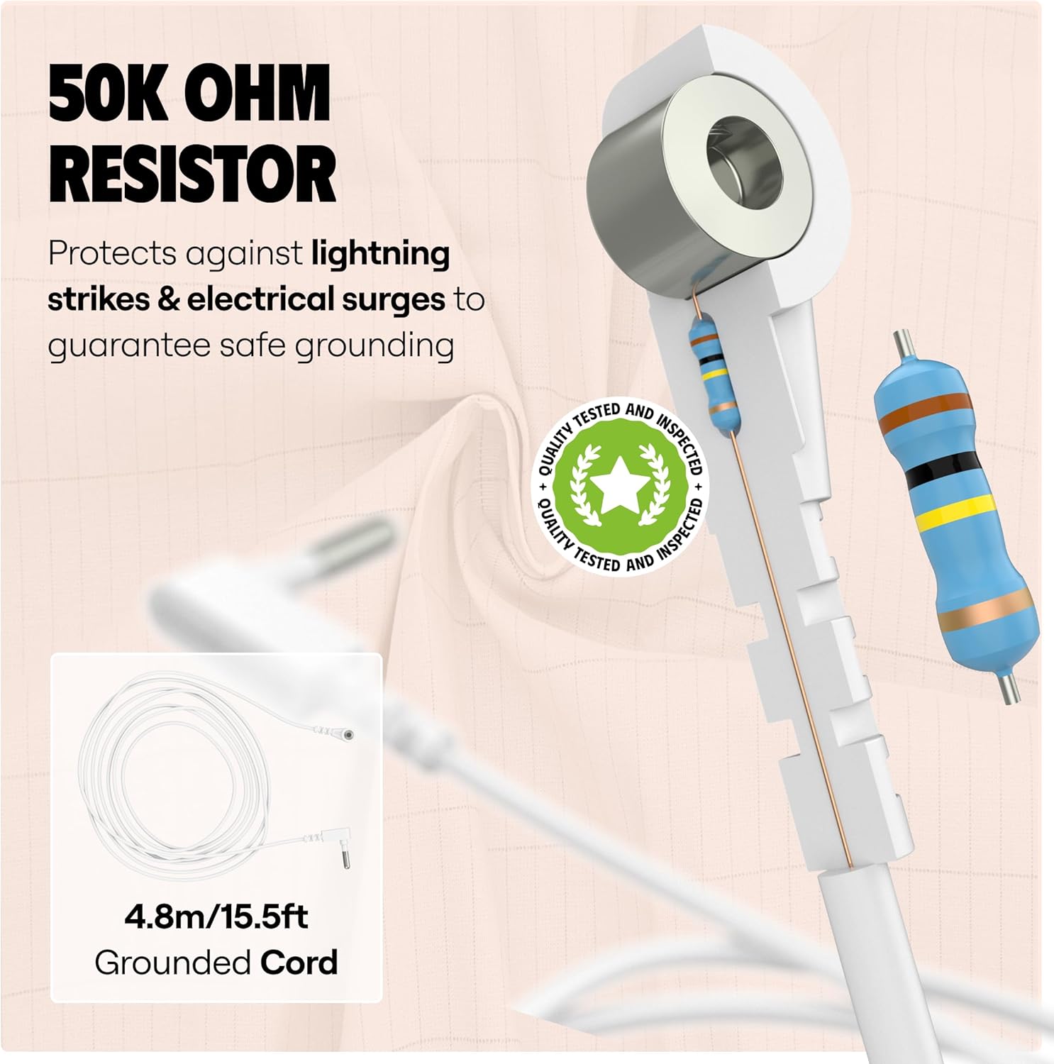 Puregrounding™ Grounding Sheet 20" x 104" for Sleep, Pain Relief, Anti-Inflammation, Mood, Earthing Sheet