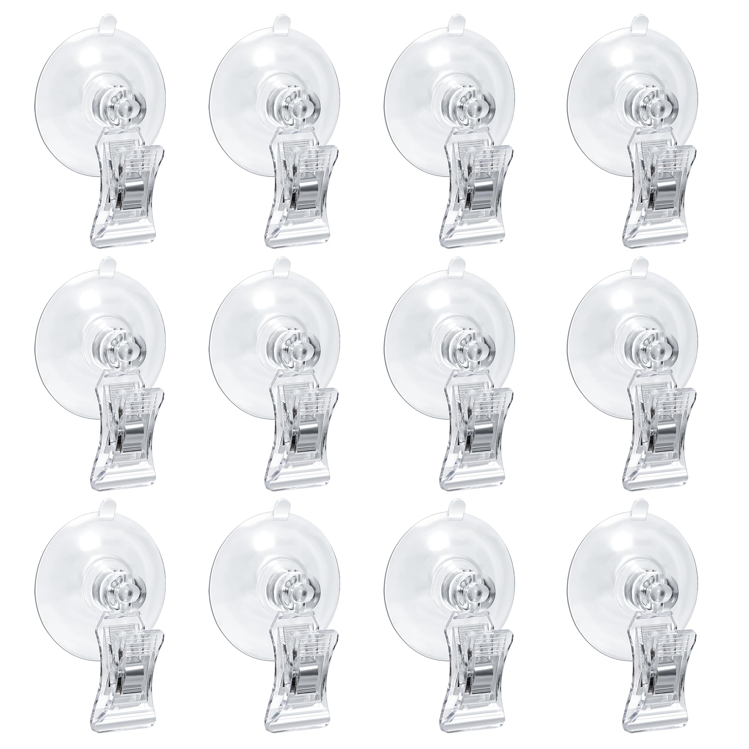 Anruyi 20 Clip A Ventosa Trasparenti - Per Frigorifero, Vetro, Bagno E Cucina - Foto 7