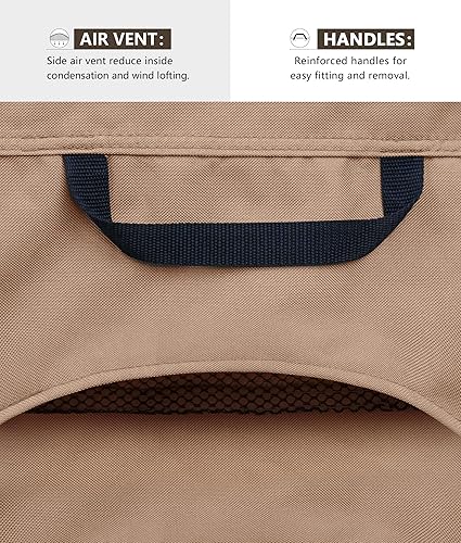 Miniatura 4 de ULTCOVER Cubierta rectangular para mesa de fogata de gas, 48 x 28 pulgadas, impermeable, resistente al agua