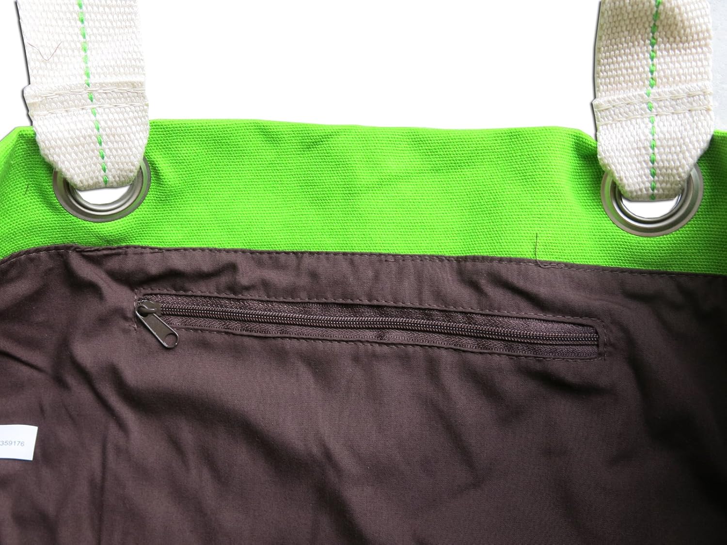 Broad Bay Missouri State University Tote Bag RICH Dye Washed COTTON CANVAS FASHION LIME