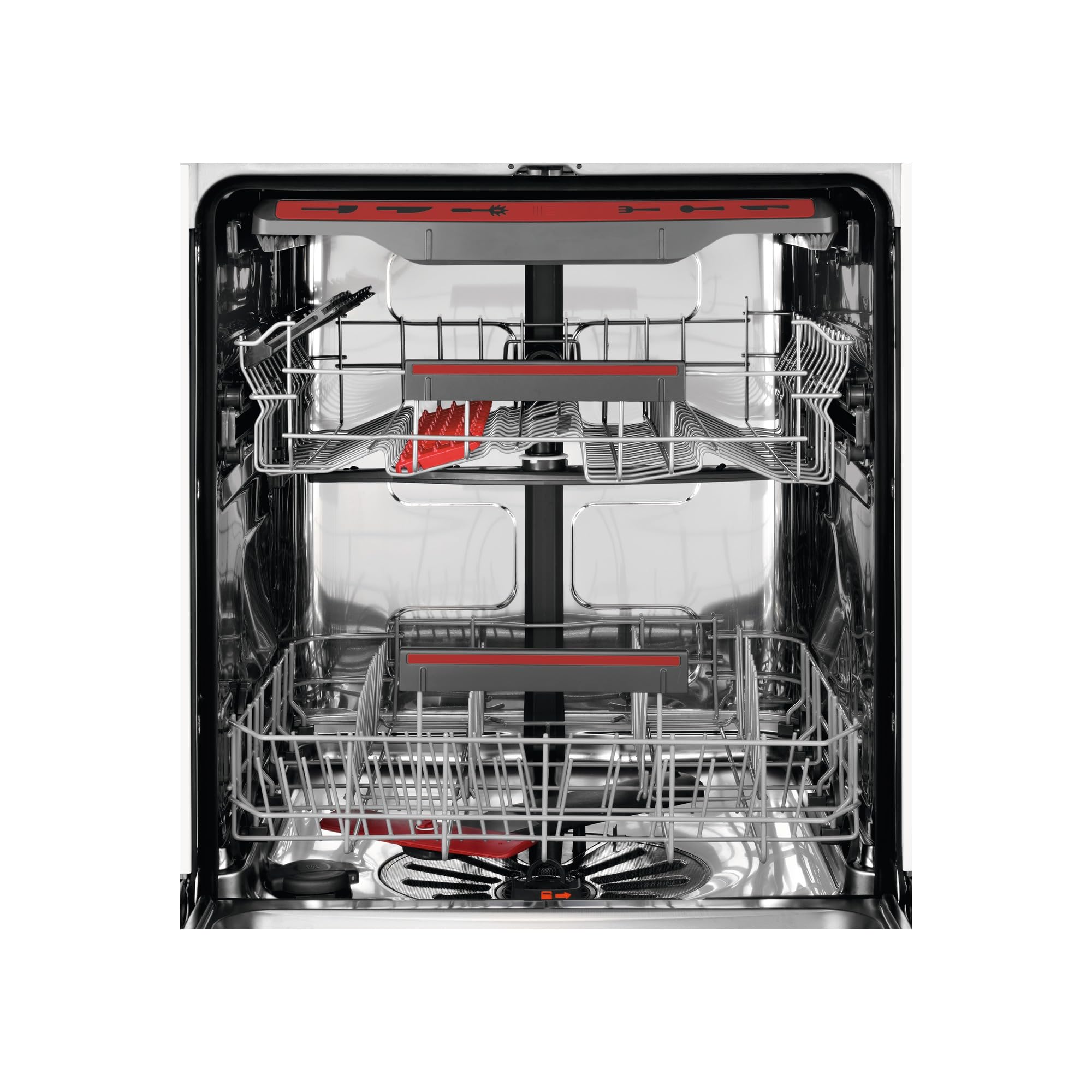 AEG FFB6491AZW Standgeschirrspüler/Serie 6000 mit SatelliteClean / 60cm / AirDry - ideale Trocknungsergebnisse/C/energiesparend/MaxiFlex Besteckschublade/Display/Startzeitvorwahl
