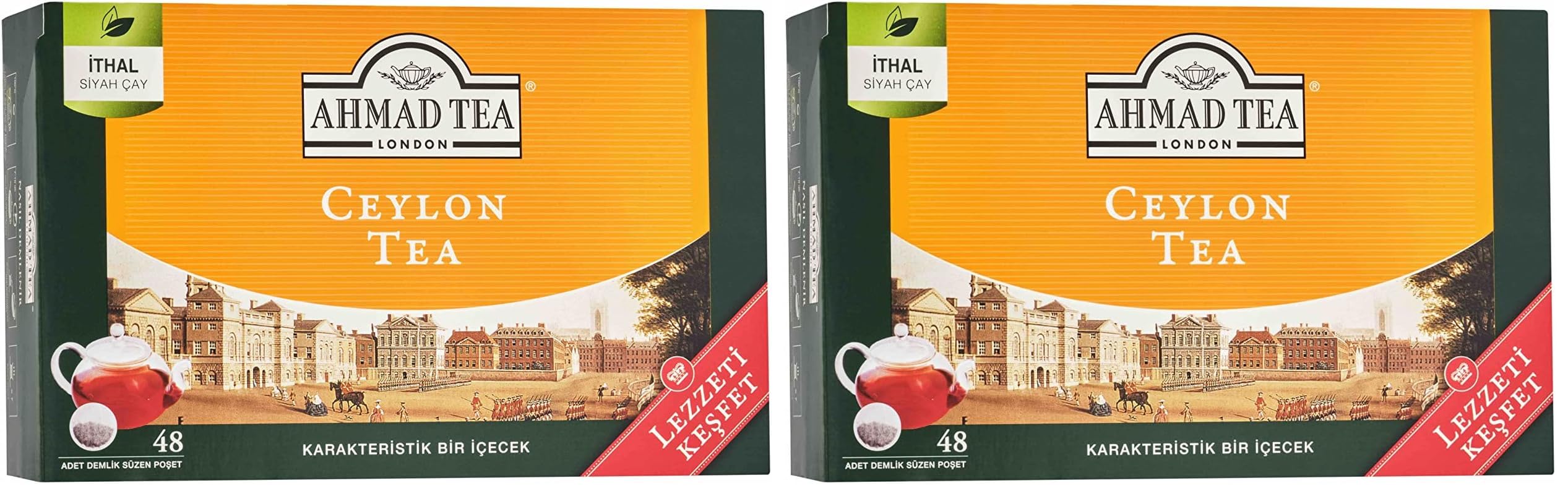 AHMAD TEA Ceylon Tea Demlik Poşet Çay 48'Li 153.6 G (2 paketi)