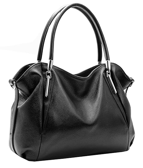 Womens black leather shoulder bag Clearance