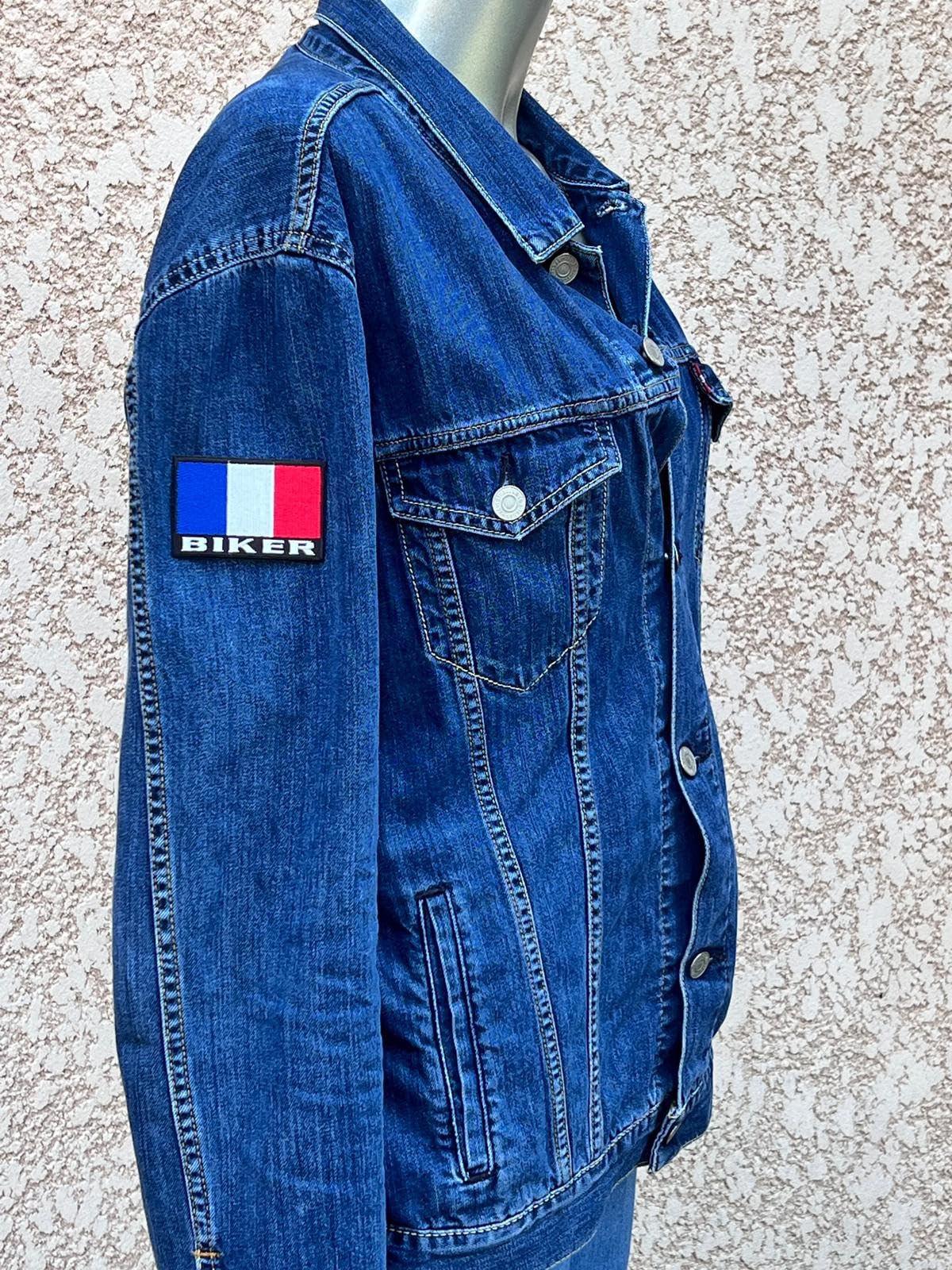 B 2 SEE Toppa Termoadesiva Bandiera Francia – 7 X 5 Cm – Ricamata Per Jeans E Stoffa - 3