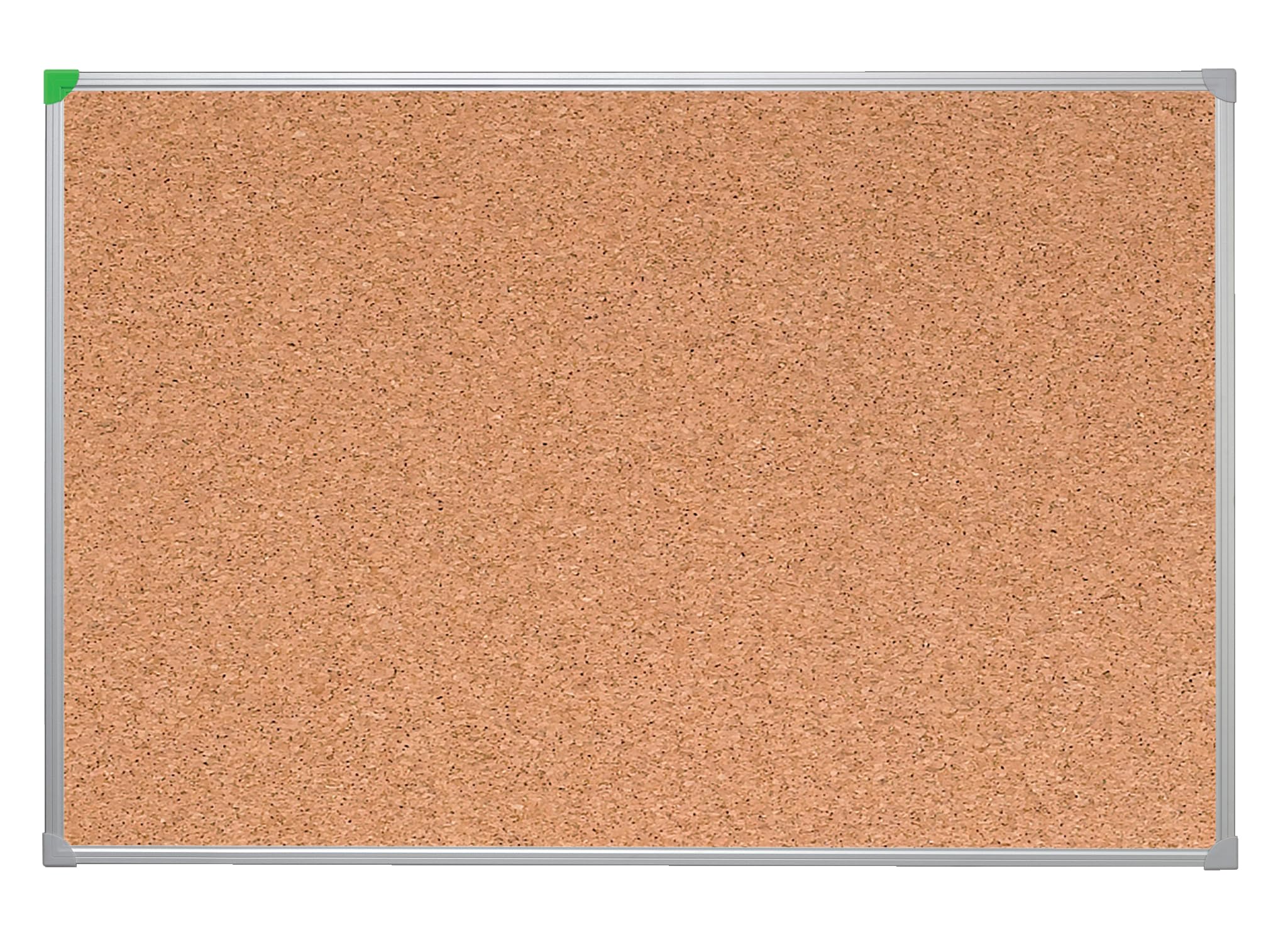 FRANKEN Korktafel U-Act!Line, 80 x 60 cm, pinnbar, mit Aluminiumrahmen, Notiztafel zur Wandbefestigung, braun, KT946080
