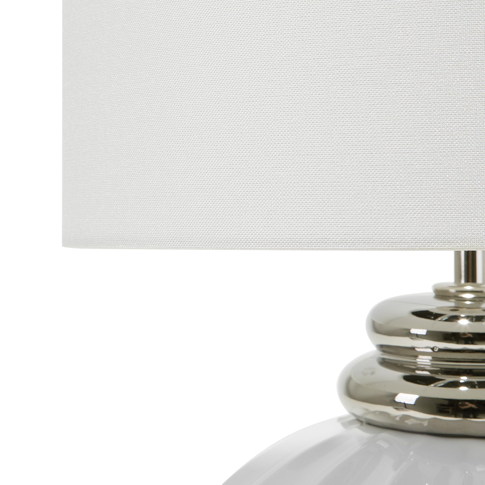 Beliani Lampada da tavolo in ceramica bianco sporco 45 cm