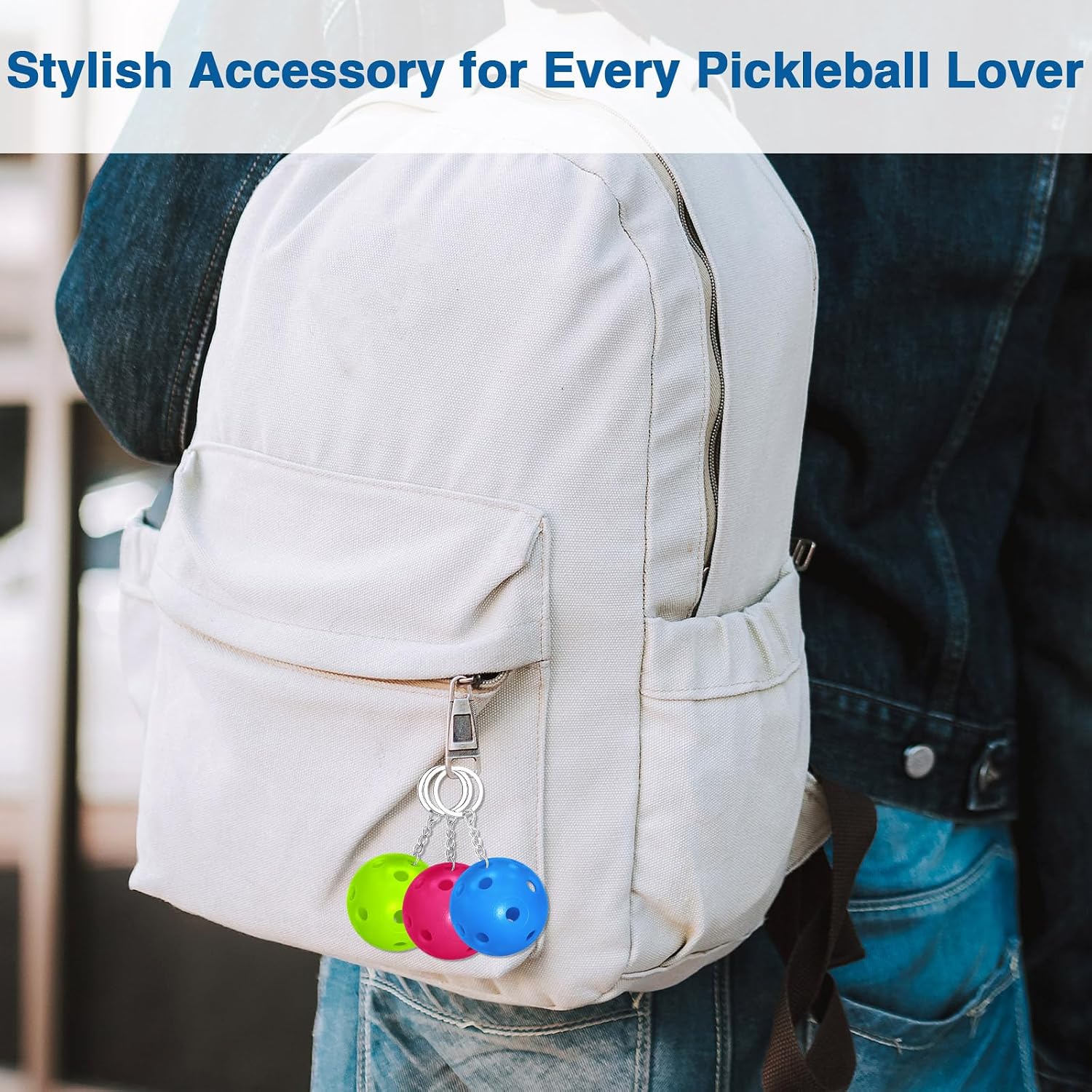 24 PCS Pickleball Keychain,Novelty Fun Unique Gifts for Women,Men & Pickleball Lovers - Bulk Party Favors & Team Accessories