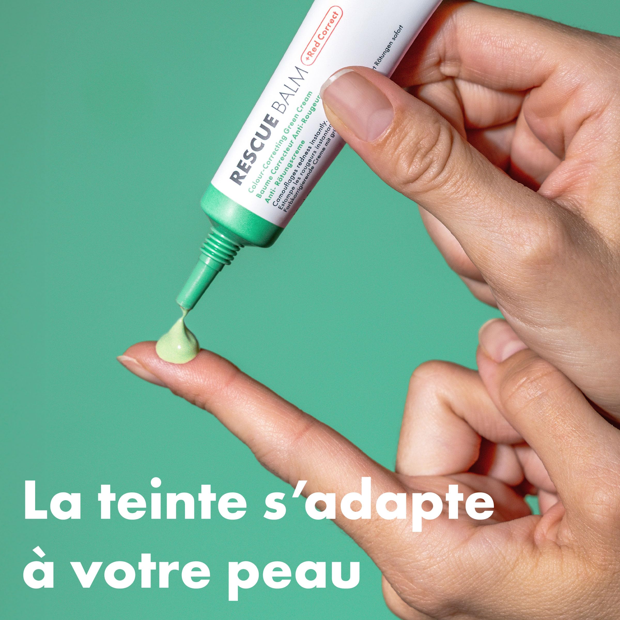 Hero Cosmetics - Rescue Balm Red Correct - Baume Correcteur Anti-Rougeurs - Atténue les rougeurs et marques laissées par lesboutons - 15 mL