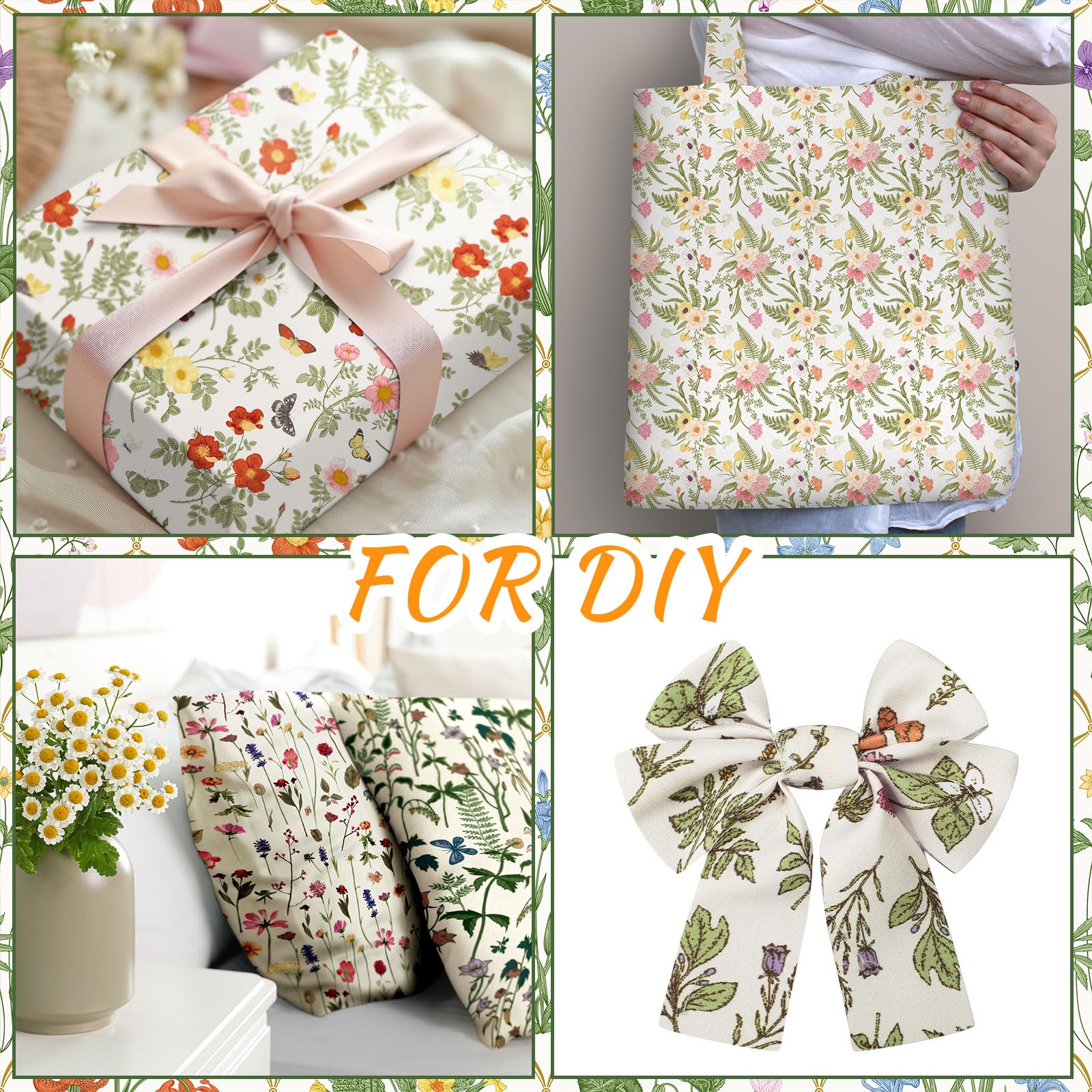 新品★Peak PatchworkQuiltedNORAGICoat Amazon.com: HunnmingRe 20 Pcs 10''x10'' Wildflower Quilting