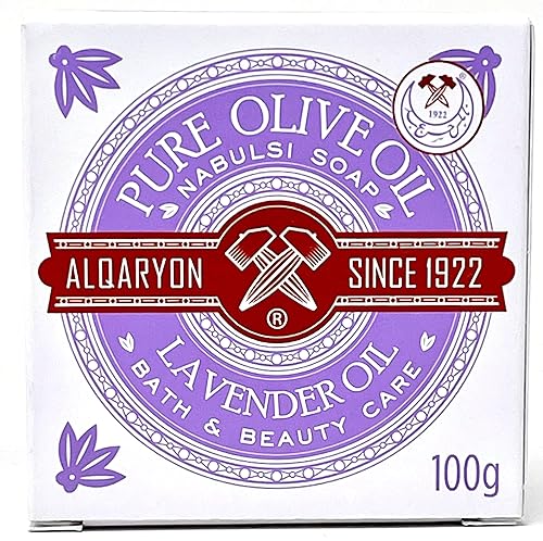Miniatura 2 de ALQARYON Value Pack Aceite de Lavanda Aceite de Oliva Puro Nabulsi Jabón 100gX12 Barras Curvas, Baño y Cuidado de Belleza