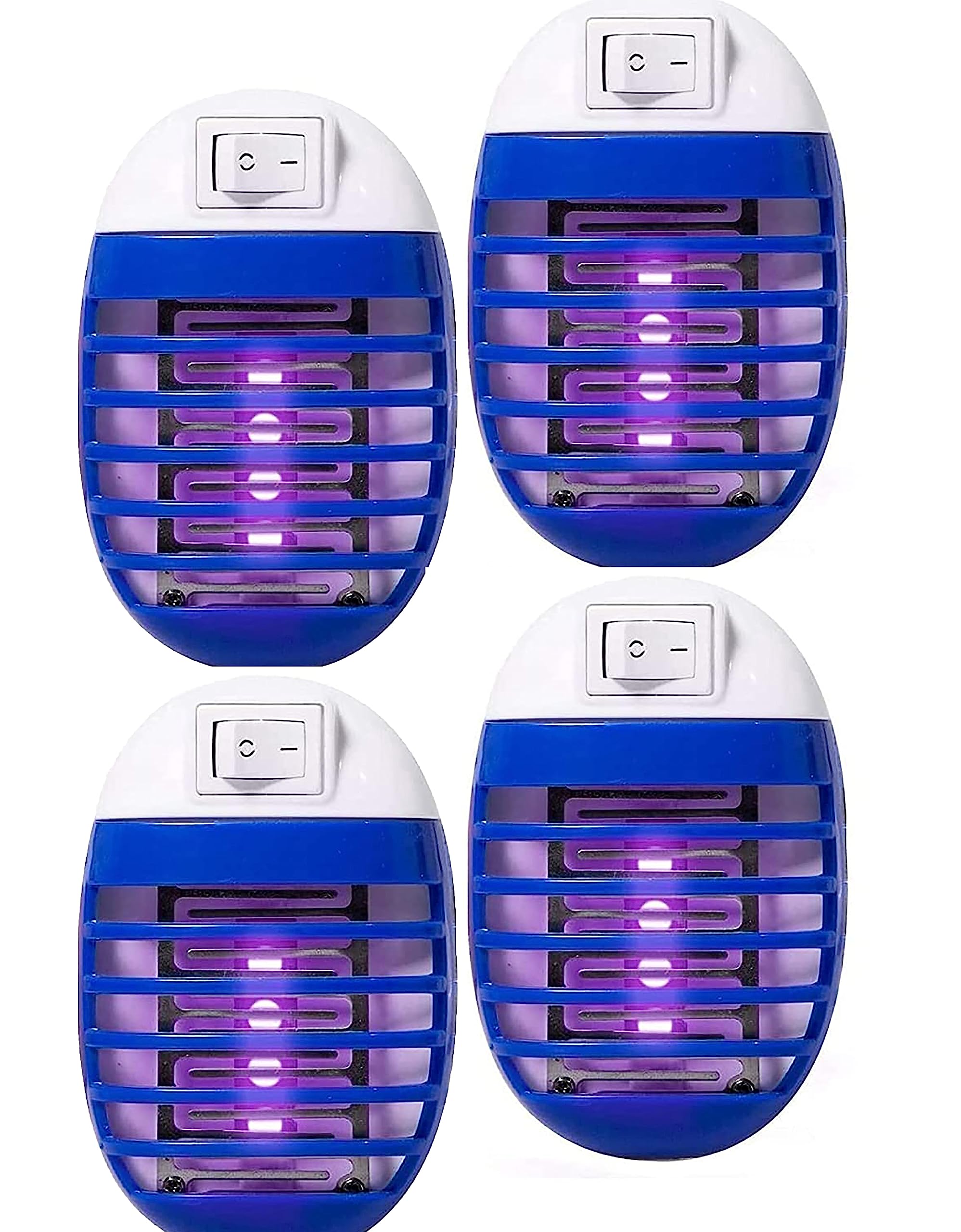 ALMEKAQUZ4 Pack Plug in Bug Zapper Indoor Fly Traps，UV LED Night Light, Electric Mosquito Zapper for Home, Kitchen, Bedroom, Baby Room, Office