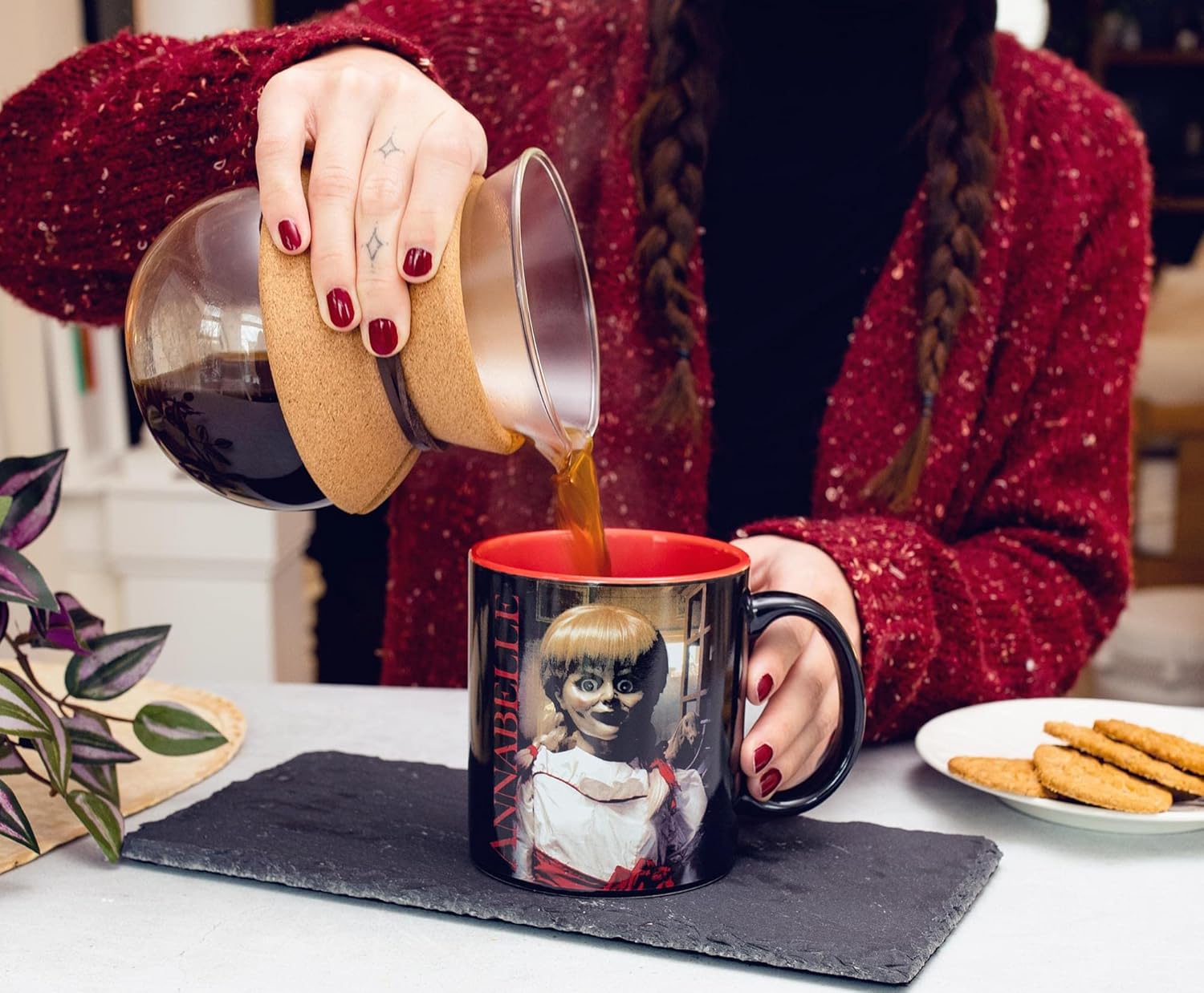 Silver Buffalo Annabelle The Conjuring Ceramic Mug | Coffee Cup For Espresso, Tea | Holds 20 Ounces - Image 5