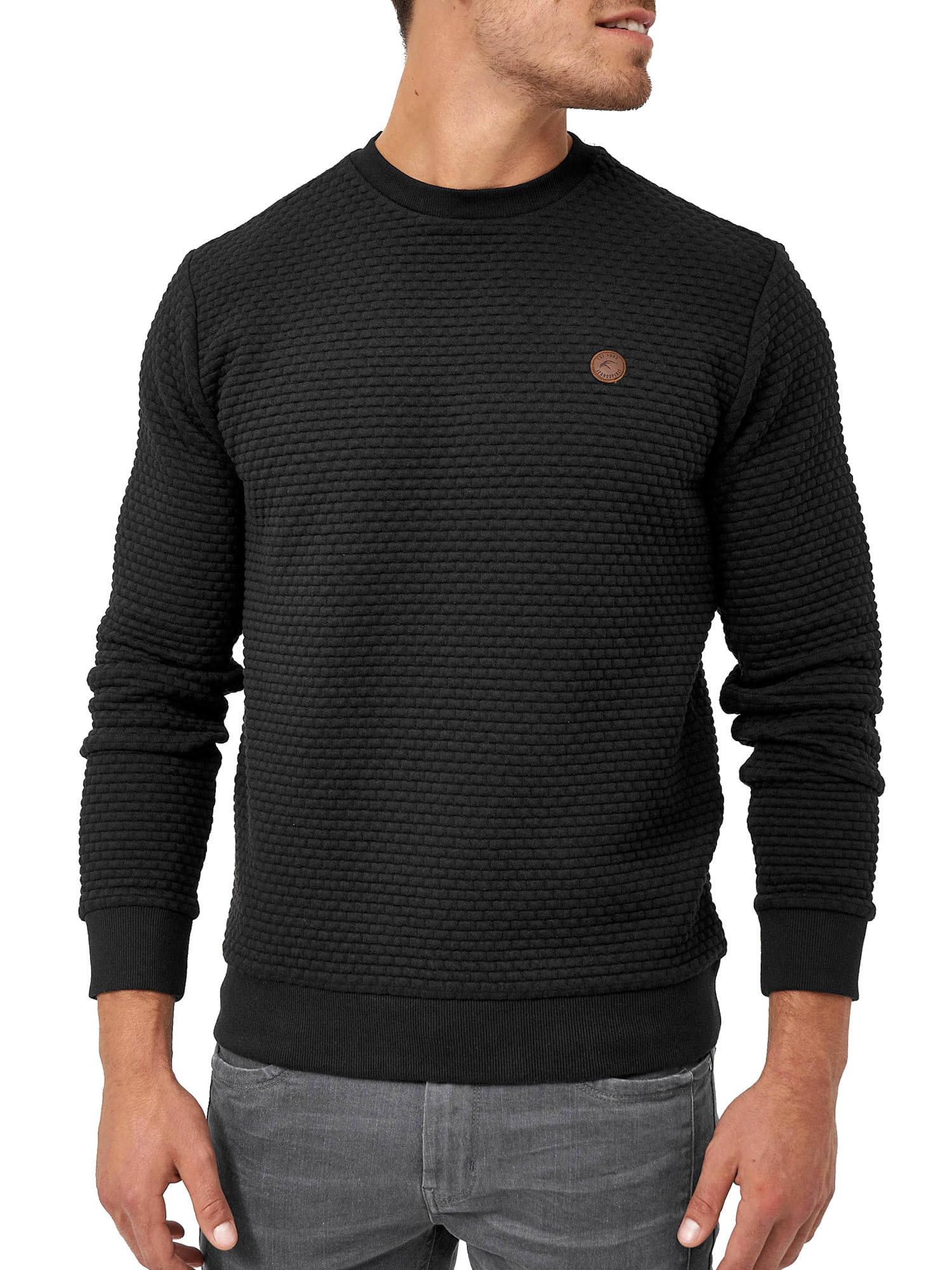 Indicode Uomini Dash Pullover | Maglione con Scollo Rotondo
