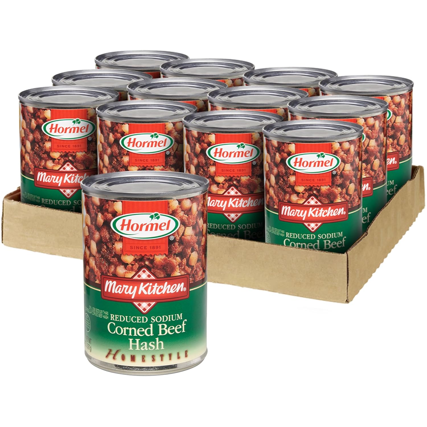 MARY KITCHEN Hash Reduced Sodium Corned Beef, 15 Ounce (Pack of 12)