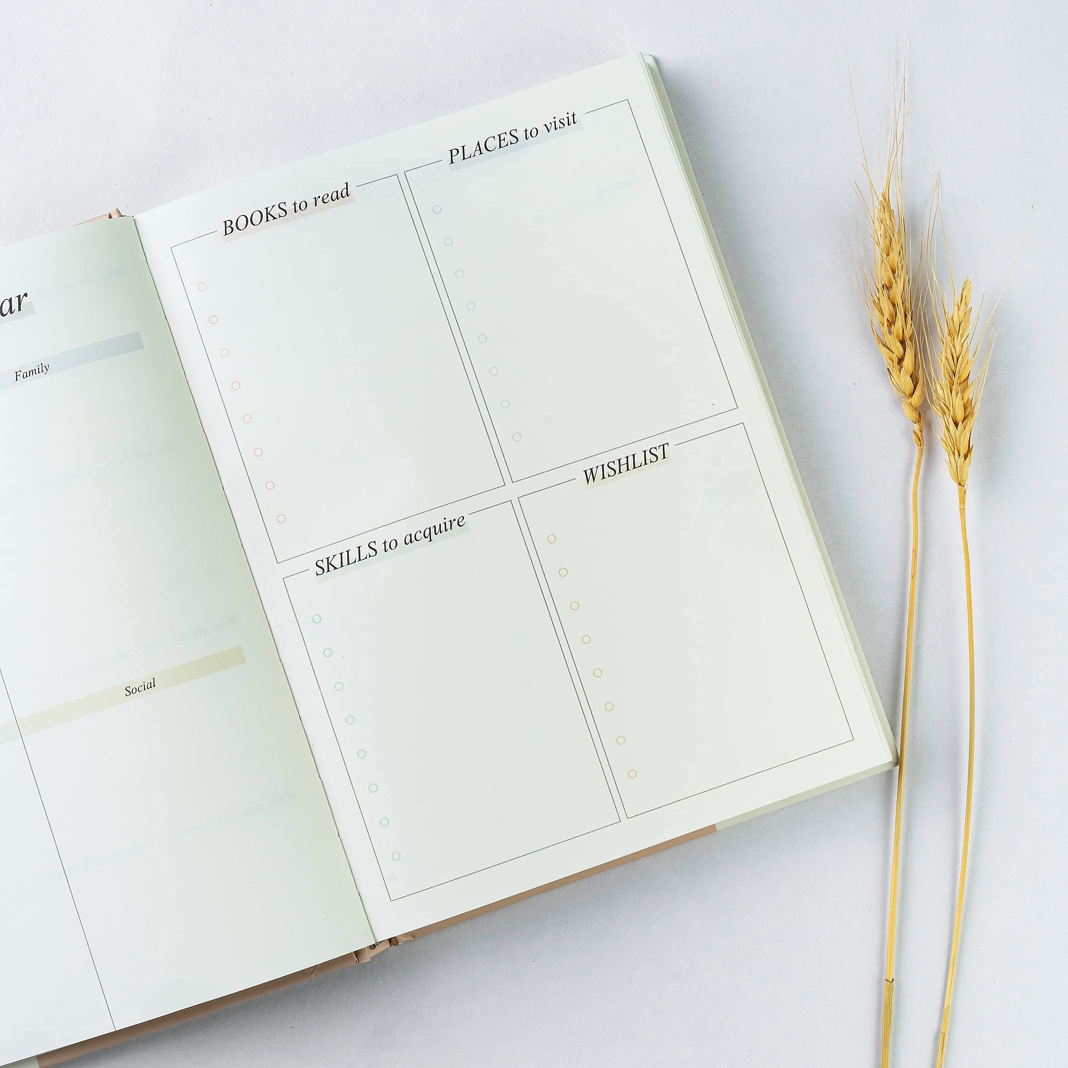 Find Your Balance 2022 Yearly Planner Undated 12 Month Planner and