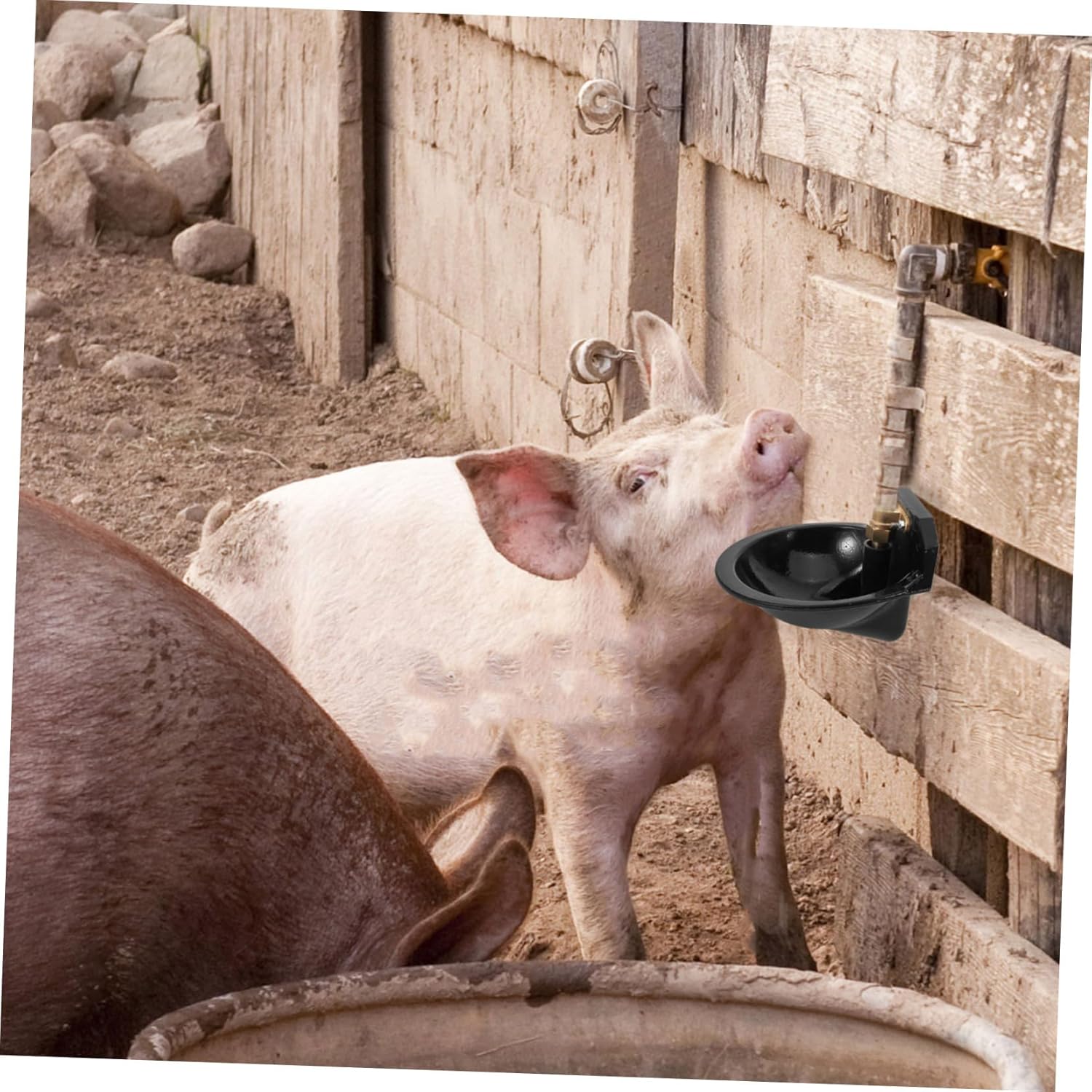 Automatic Livestock Water Dispenser Cast Sheep Water Bowl Resistant Farm Water Feeder for Cattle Pigs and Sheep Easy to Clean for Barns and Pastures