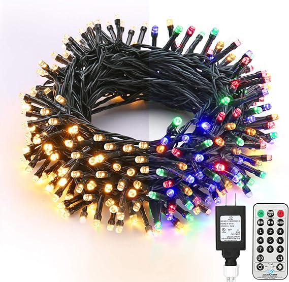 Brizled Christmas Lights, 65.67ft 200 LED Color Changing
