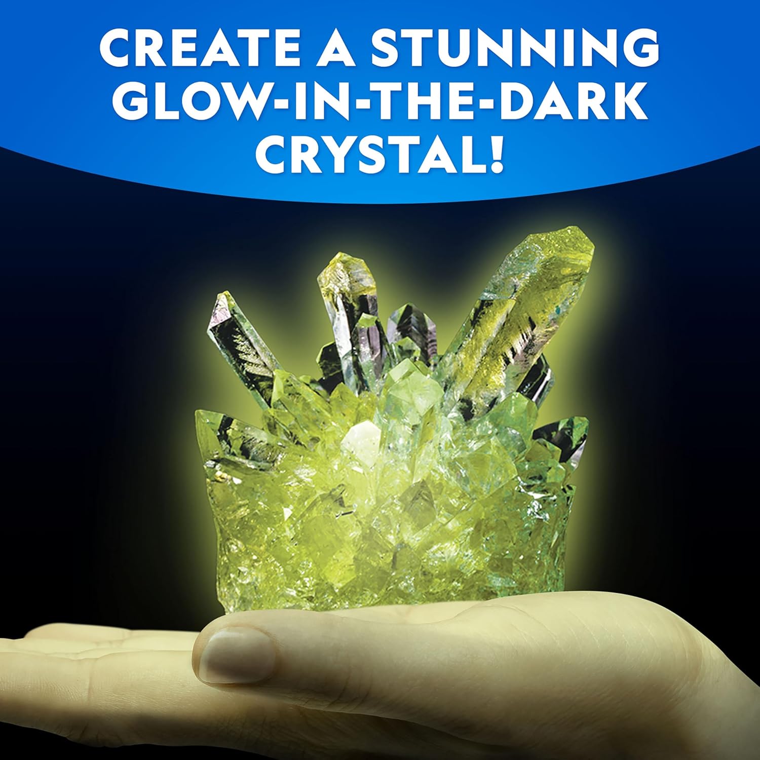 National Geographic Ultimate Crystal Growing Kit – Grow 5 Types of Crystals Including Glow in The Dark, Dinosaur Figure, Underwater Crystals & Crystal Trees with Learning Guide, STEM Science Kit - Image 4